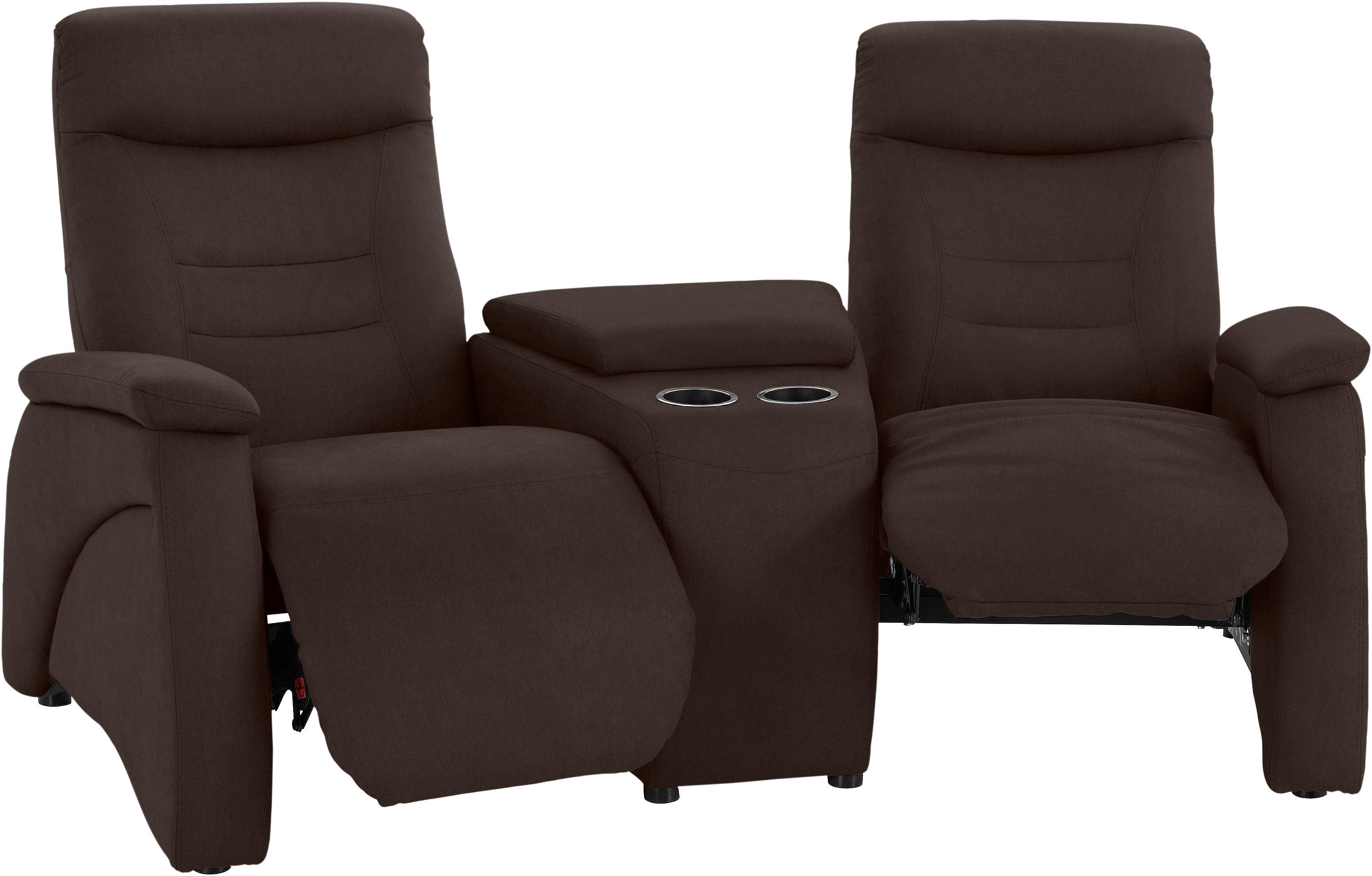 exxpo - sofa fashion 2,5-zitsbank Ascoli, bioscoopsofa met hoog zitcomfort, comfortabele armleuningen incl. relaxfunctie, met opbergruimte en opbergruimte, hoge rugleuning