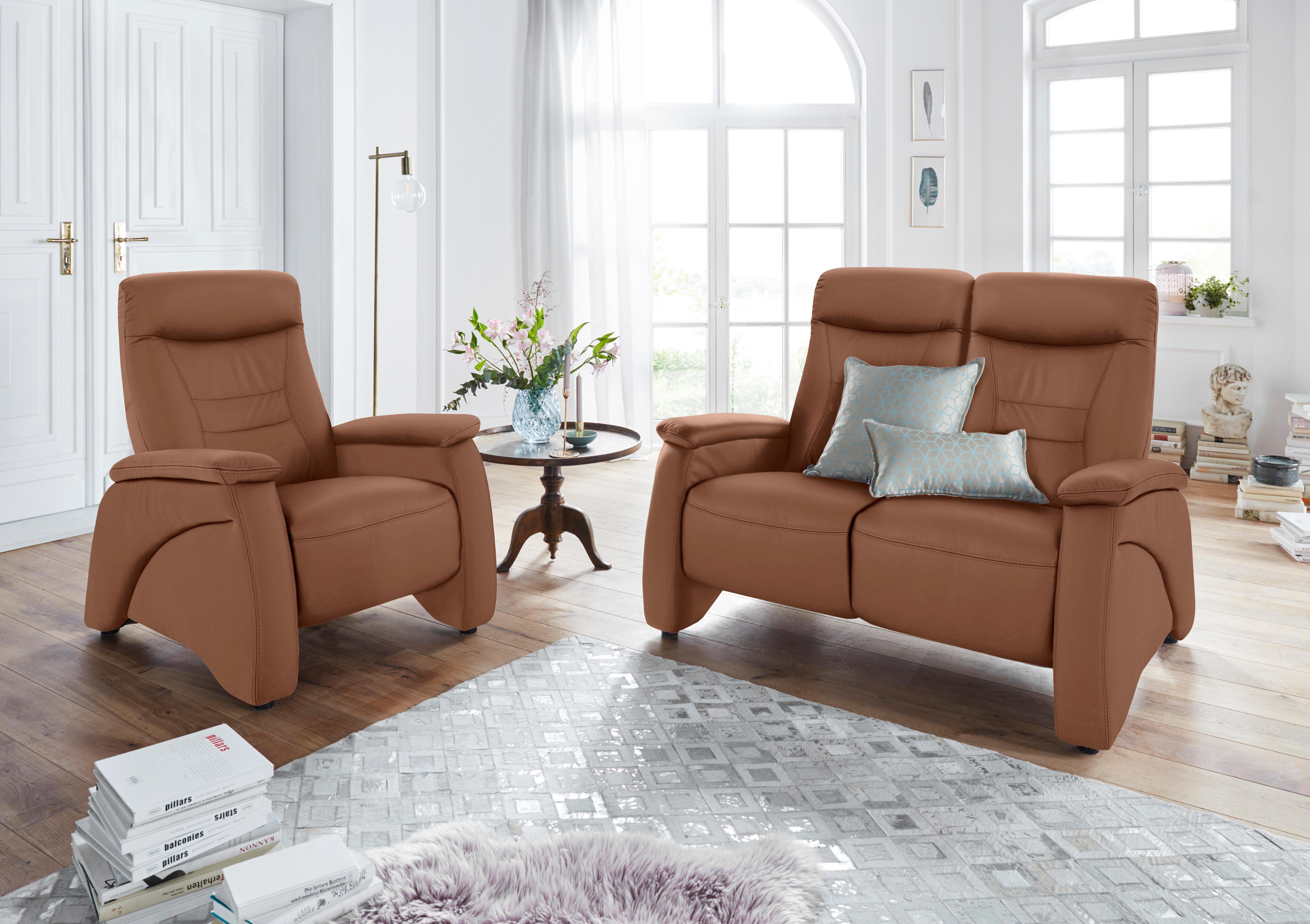 exxpo - sofa fashion 2-zitsbank Ascoli, bioscoopsofa met hoog zitcomfort, comfortabele armleuningen