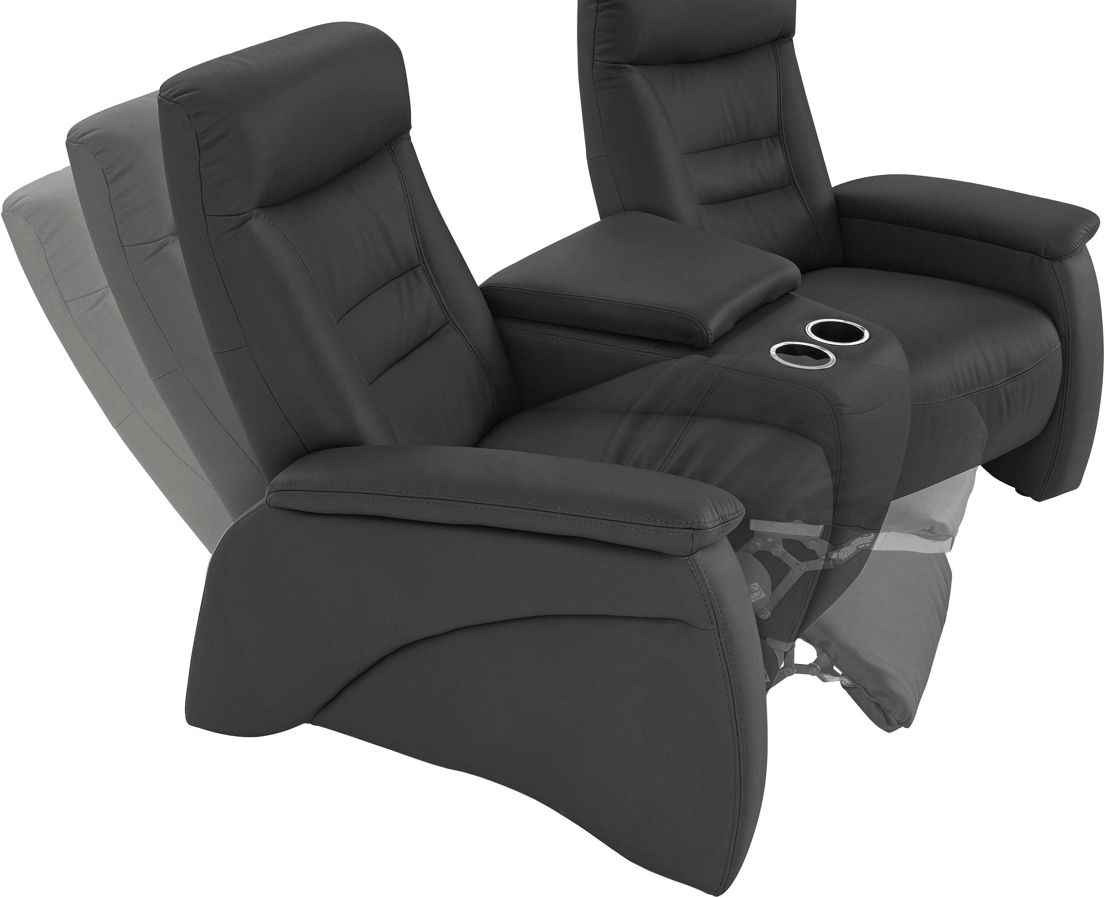 exxpo - sofa fashion 2,5-zitsbank Ascoli, bioscoopsofa met hoog zitcomfort, comfortabele armleuningen incl. relaxfunctie, met opbergruimte en opbergruimte, hoge rugleuning