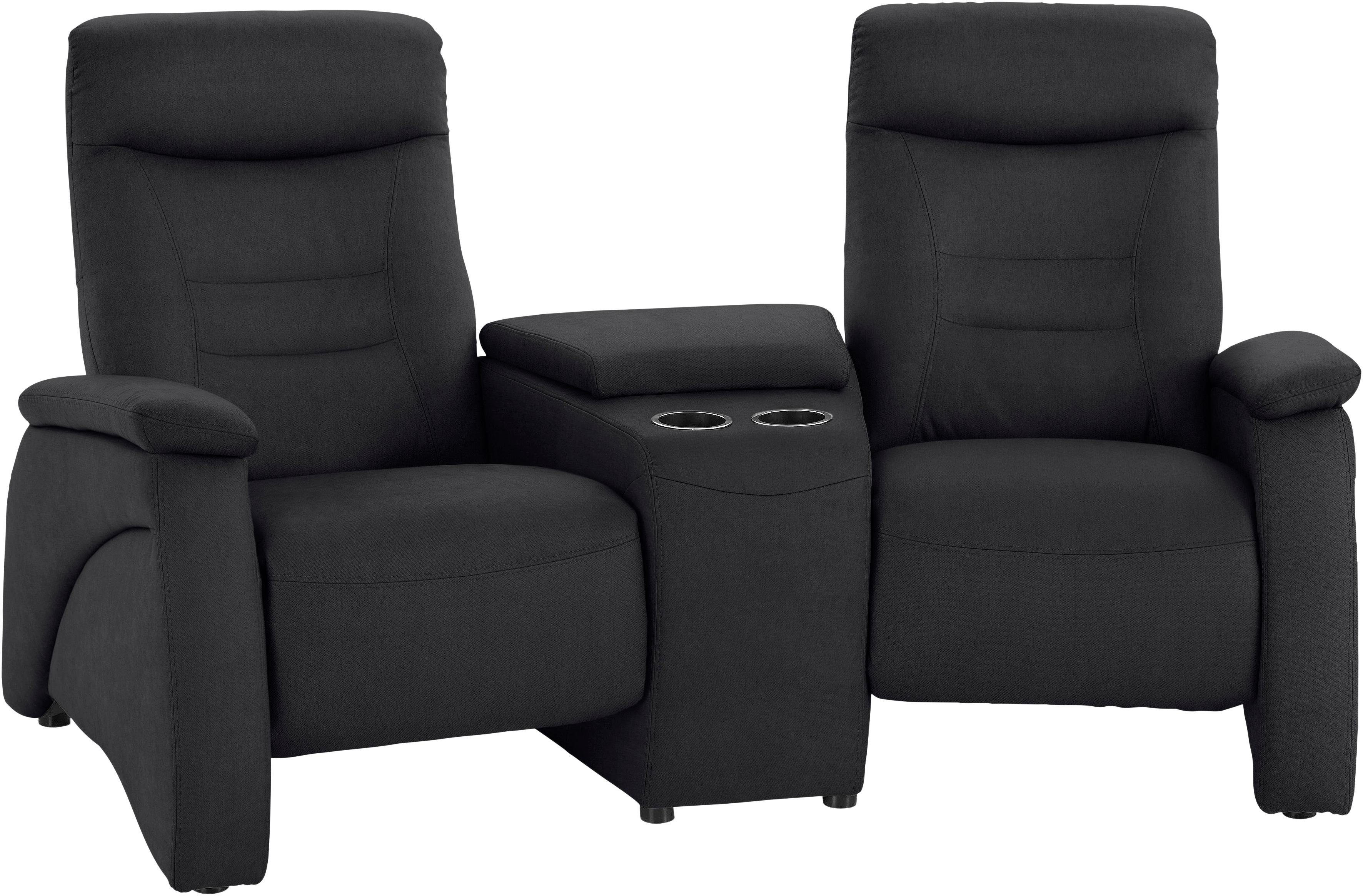 exxpo - sofa fashion 2,5-zitsbank Ascoli, bioscoopsofa met hoog zitcomfort, comfortabele armleuningen incl. relaxfunctie, met opbergruimte en opbergruimte, hoge rugleuning