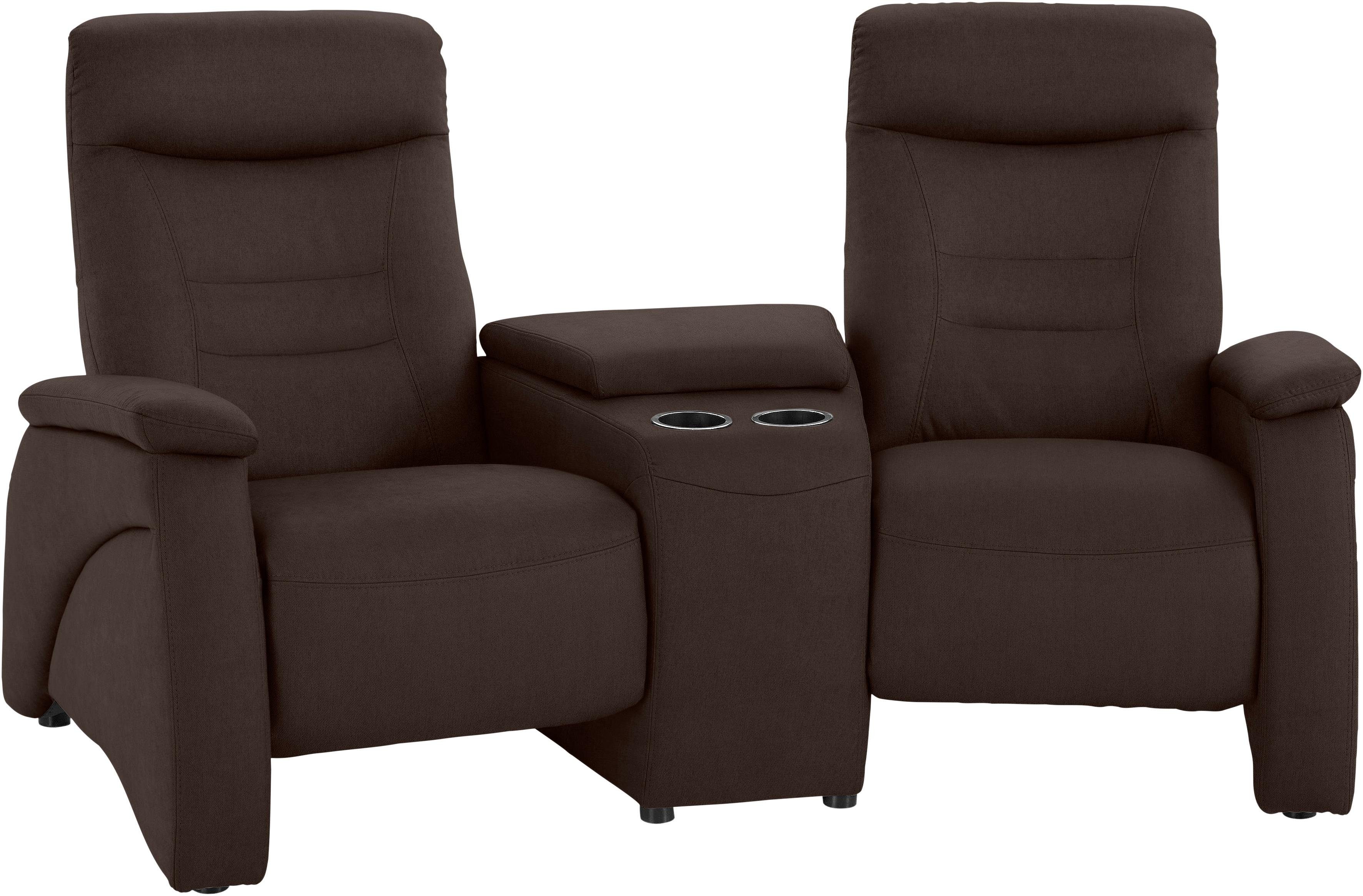 exxpo - sofa fashion 2,5-zitsbank Ascoli, bioscoopsofa met hoog zitcomfort, comfortabele armleuningen incl. relaxfunctie, met opbergruimte en opbergruimte, hoge rugleuning