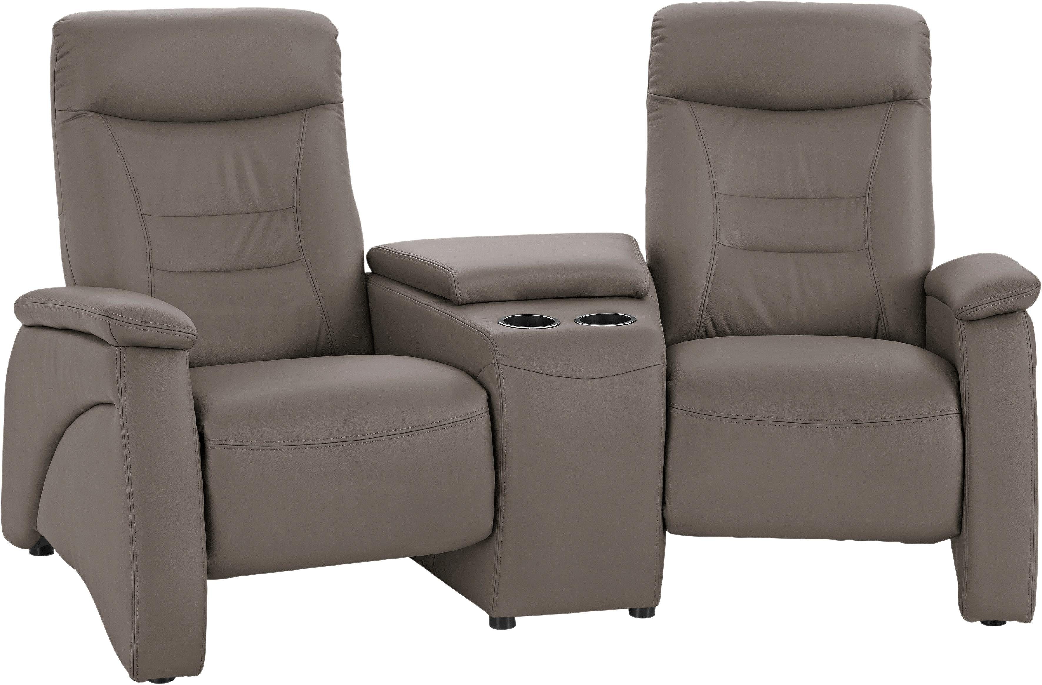 exxpo - sofa fashion 2,5-zitsbank Ascoli, bioscoopsofa met hoog zitcomfort, comfortabele armleuningen incl. relaxfunctie, met opbergruimte en opbergruimte, hoge rugleuning