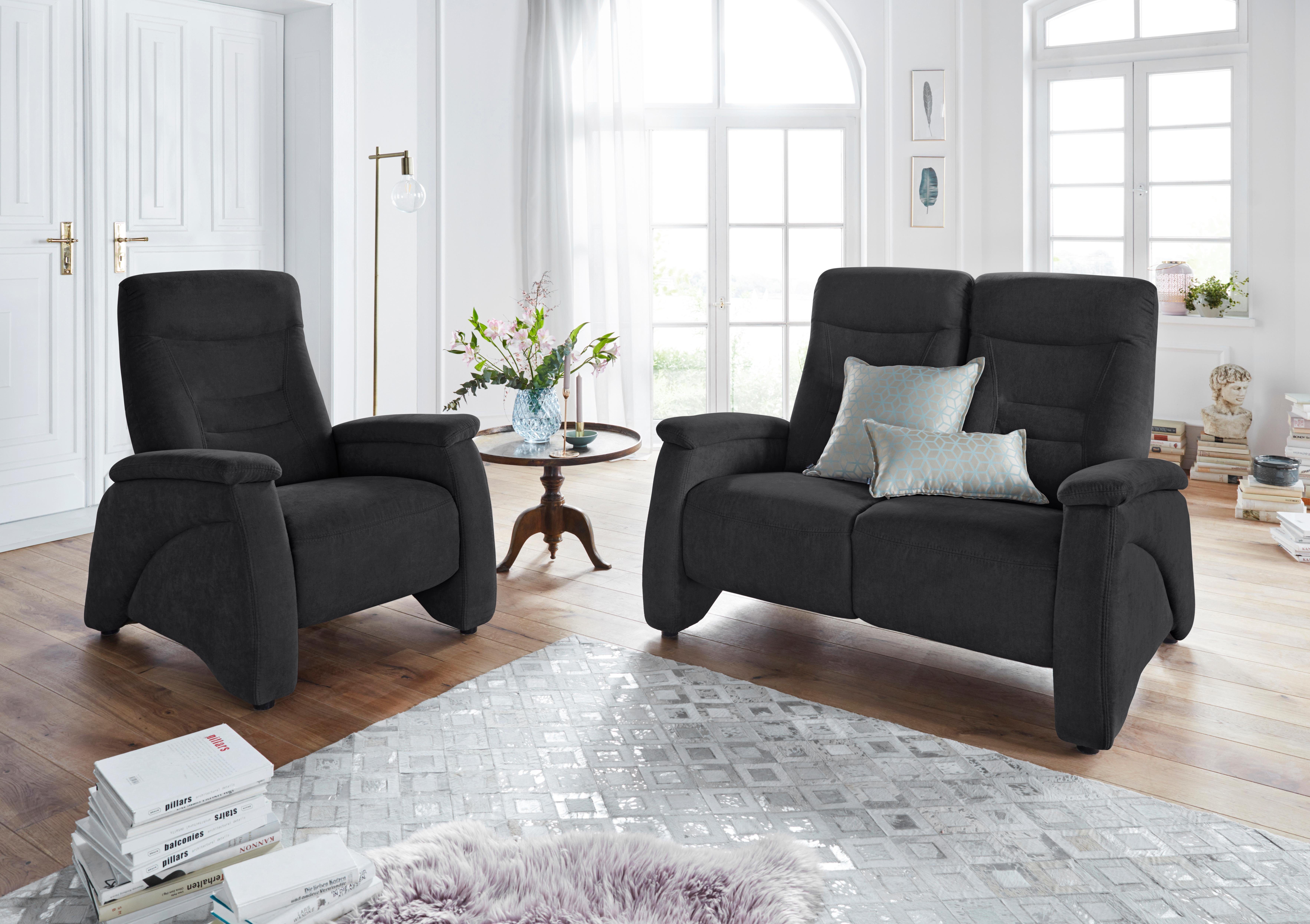 exxpo - sofa fashion 2-zitsbank Ascoli, bioscoopsofa met hoog zitcomfort, comfortabele armleuningen