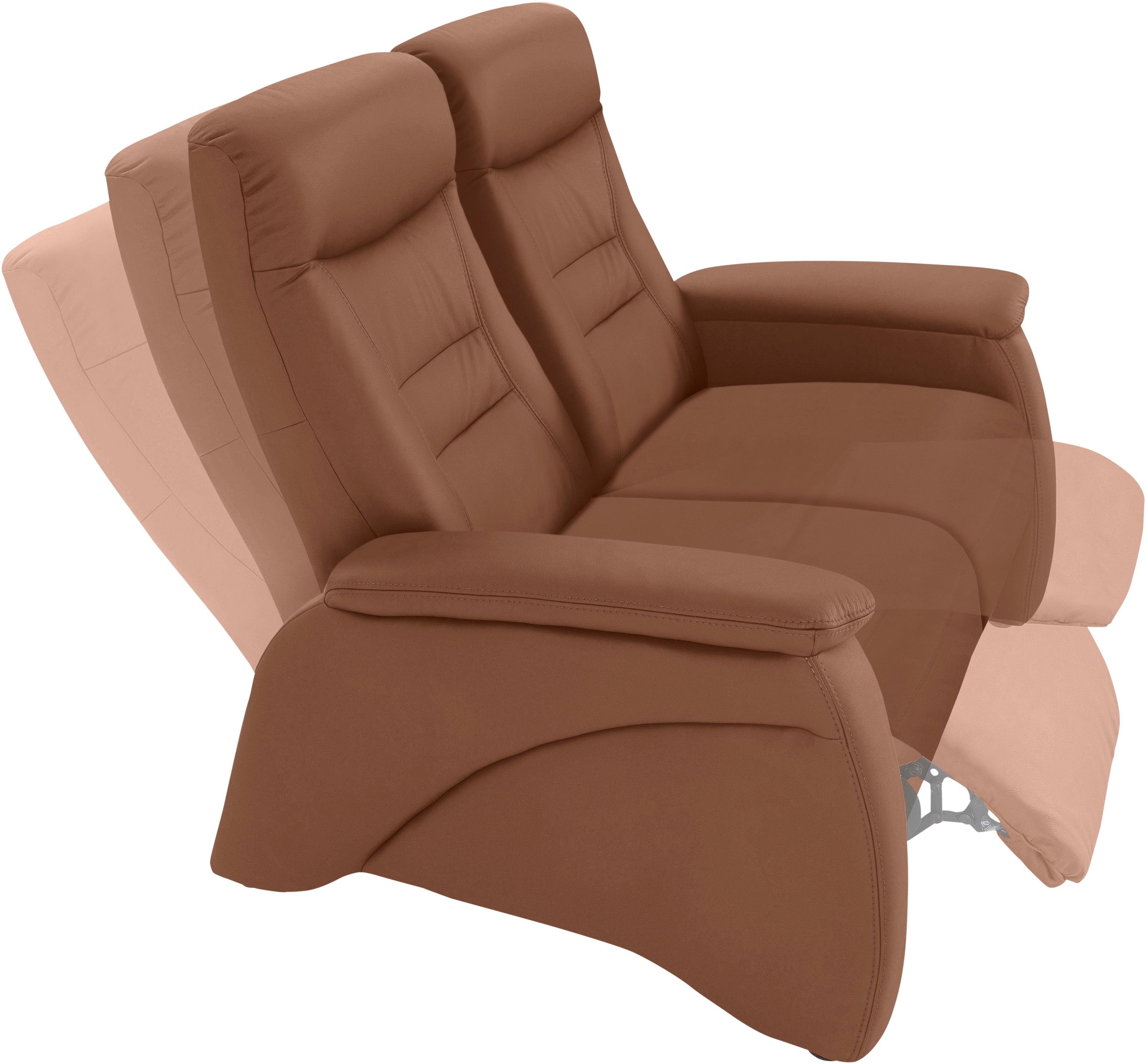 exxpo - sofa fashion 2-zitsbank Ascoli, bioscoopsofa met hoog zitcomfort, comfortabele armleuningen