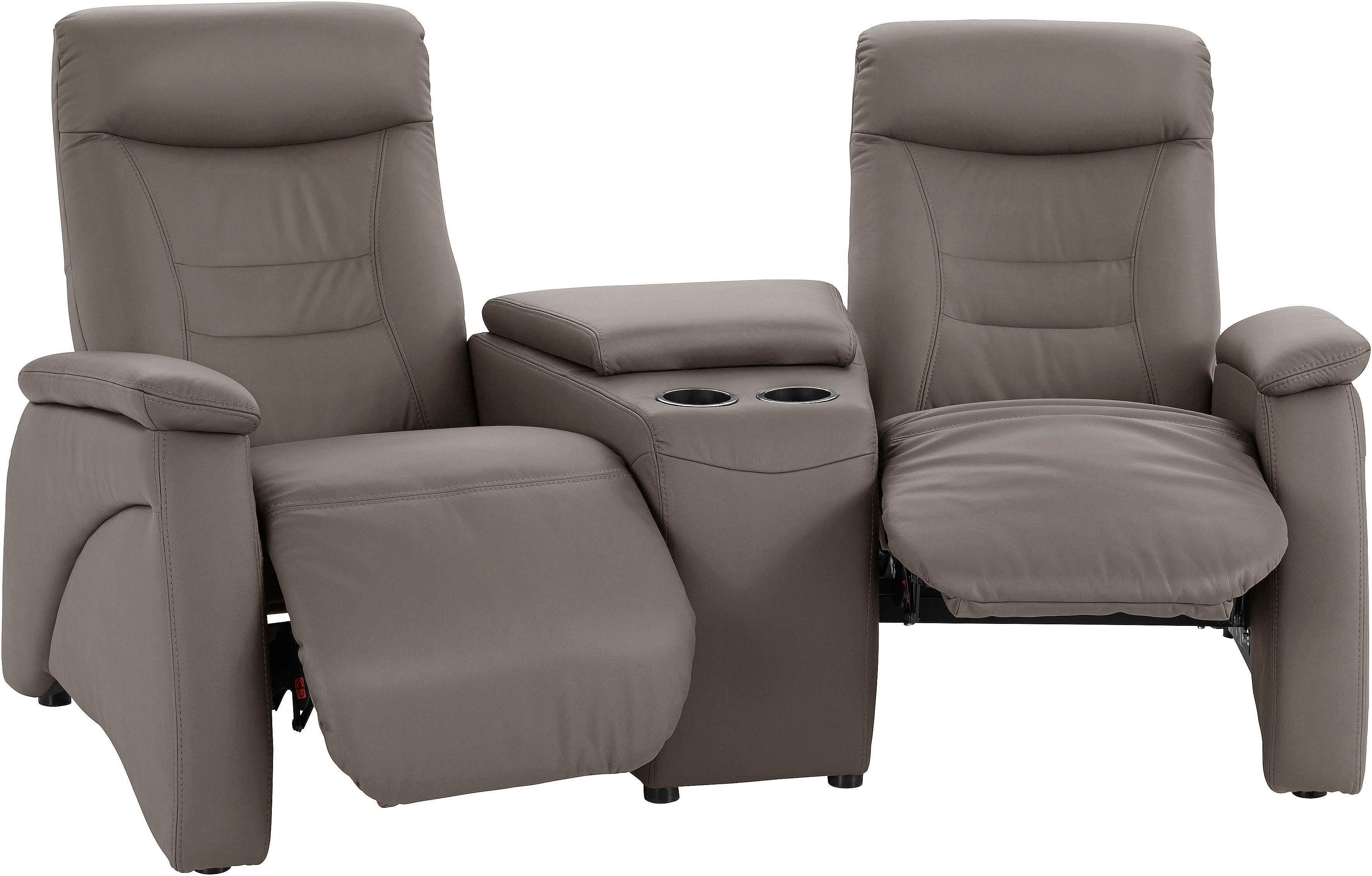 exxpo - sofa fashion 2,5-zitsbank Ascoli, bioscoopsofa met hoog zitcomfort, comfortabele armleuningen incl. relaxfunctie, met opbergruimte en opbergruimte, hoge rugleuning