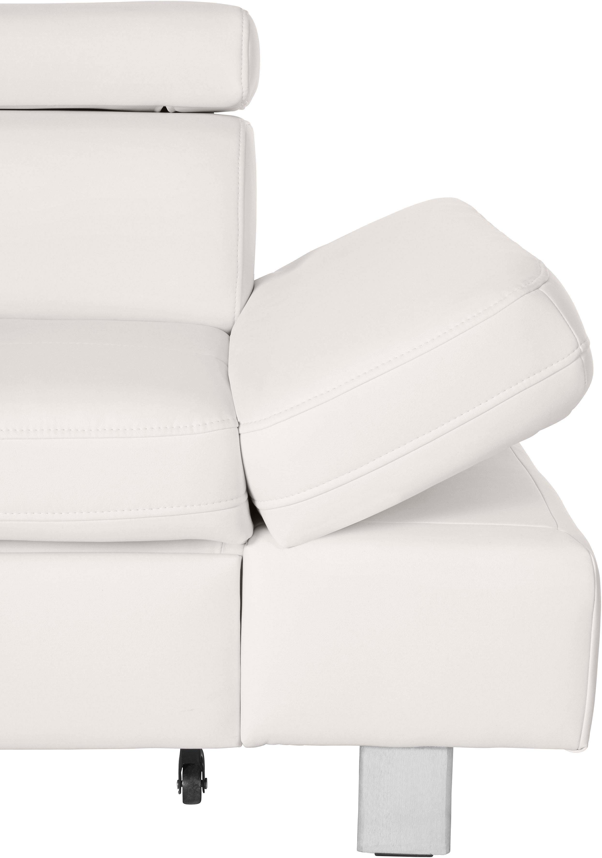 exxpo - sofa fashion Hoekbank Fiji, hoogwaardige afwerking in zitting en rug, L-vorm comfortabel door hoofd- en armverstelling, optioneel met bedfunctie