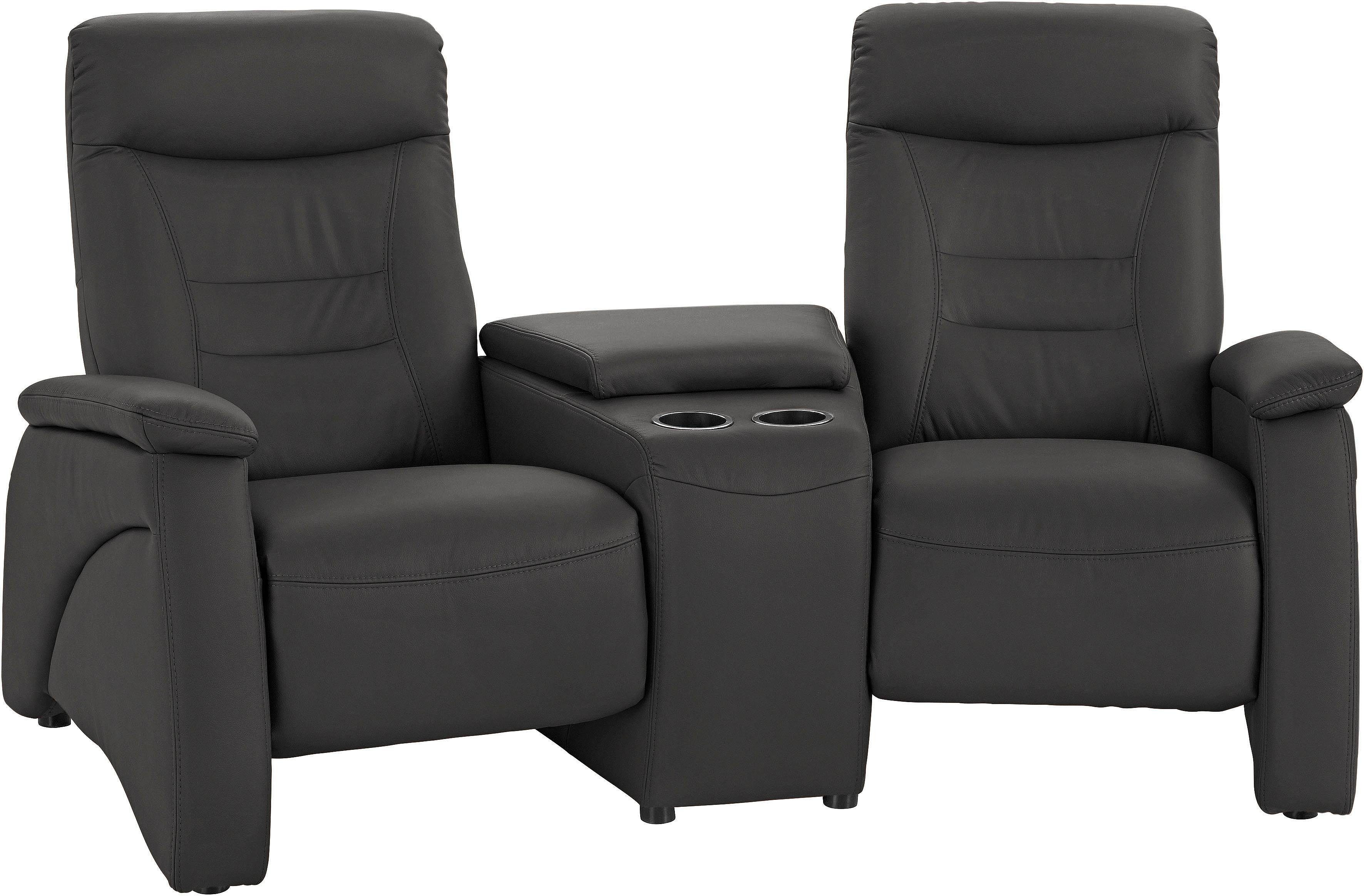 exxpo - sofa fashion 2,5-zitsbank Ascoli, bioscoopsofa met hoog zitcomfort, comfortabele armleuningen incl. relaxfunctie, met opbergruimte en opbergruimte, hoge rugleuning