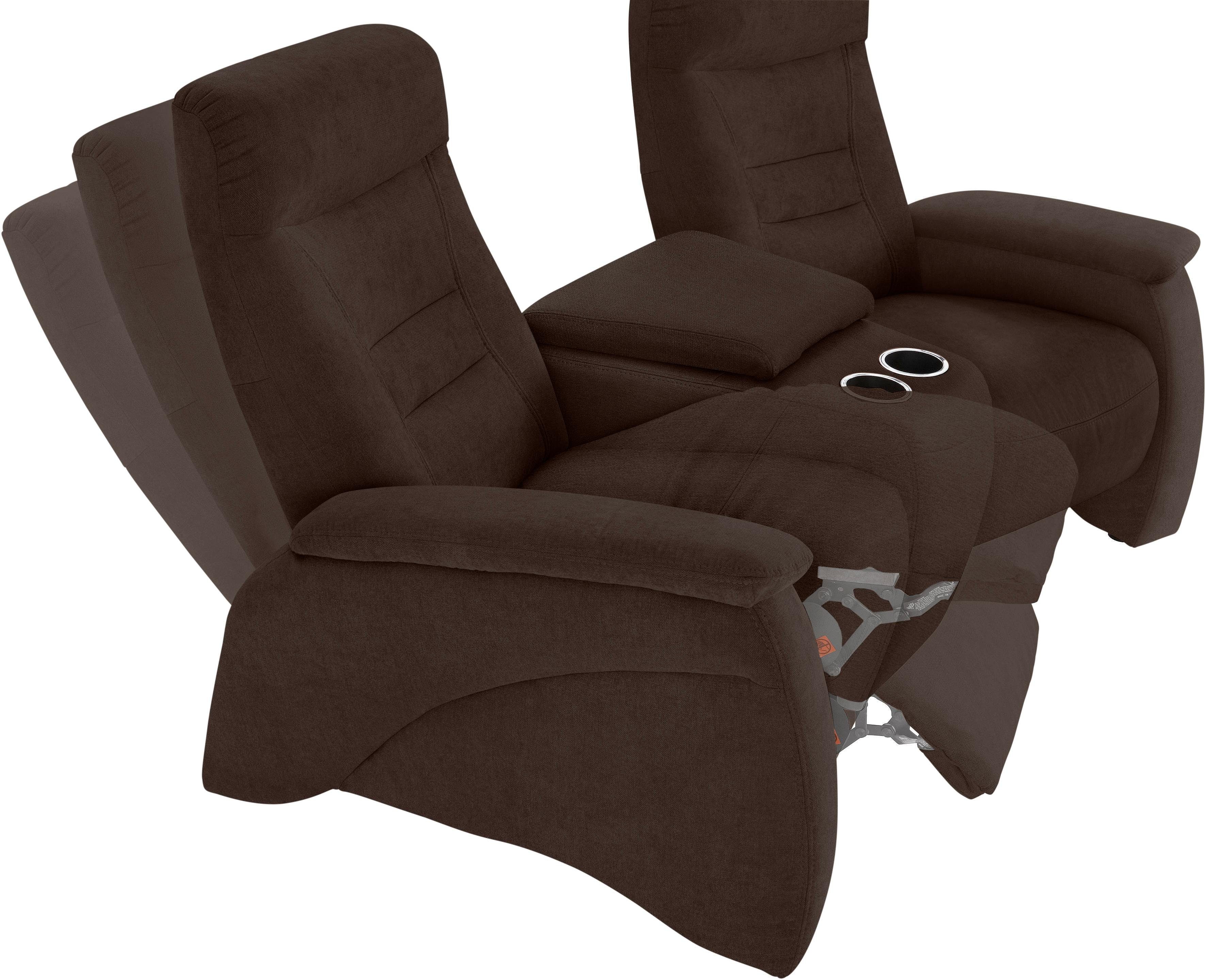 exxpo - sofa fashion 2,5-zitsbank Ascoli, bioscoopsofa met hoog zitcomfort, comfortabele armleuningen incl. relaxfunctie, met opbergruimte en opbergruimte, hoge rugleuning