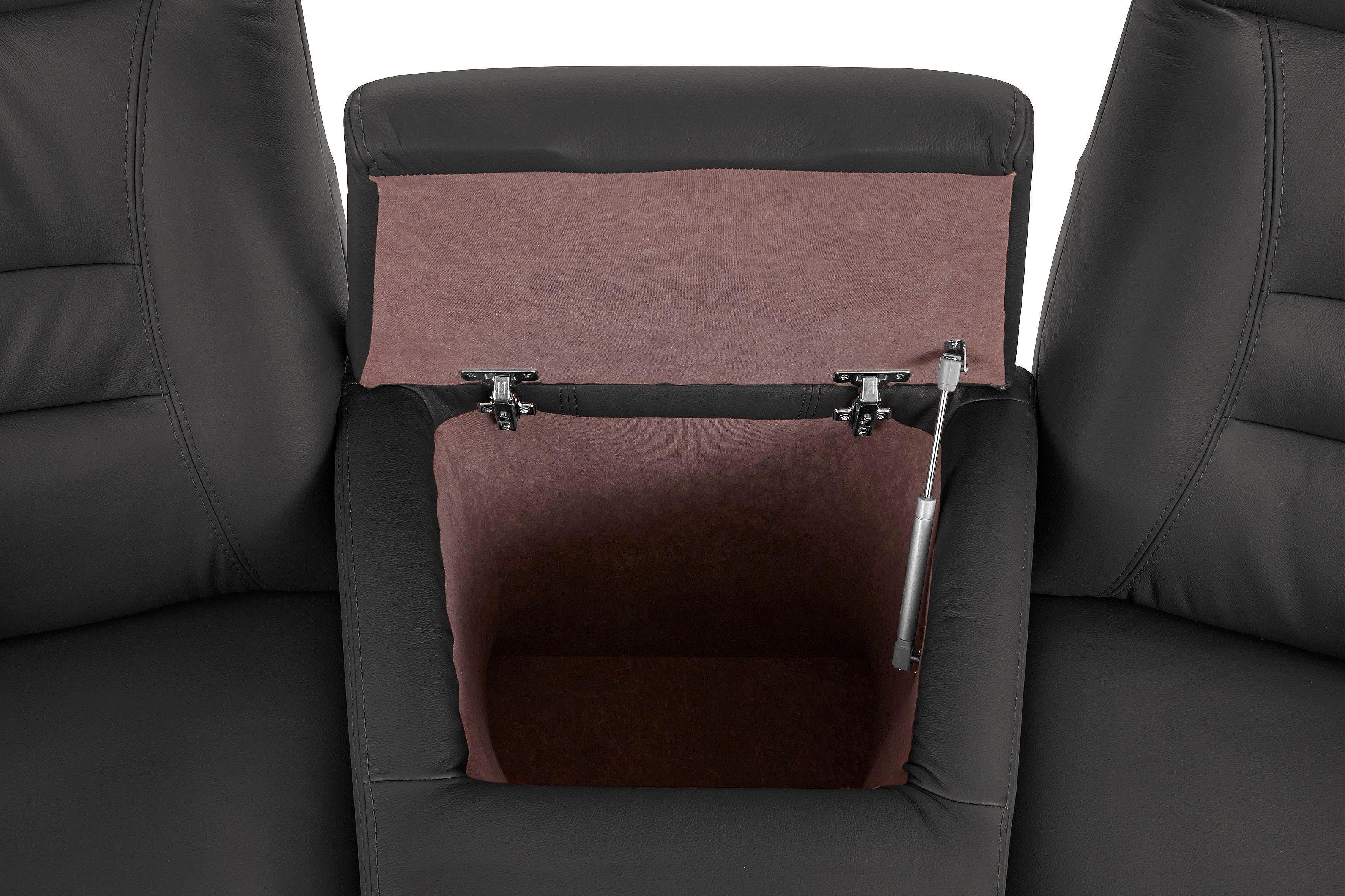 exxpo - sofa fashion 2,5-zitsbank Ascoli, bioscoopsofa met hoog zitcomfort, comfortabele armleuningen incl. relaxfunctie, met opbergruimte en opbergruimte, hoge rugleuning