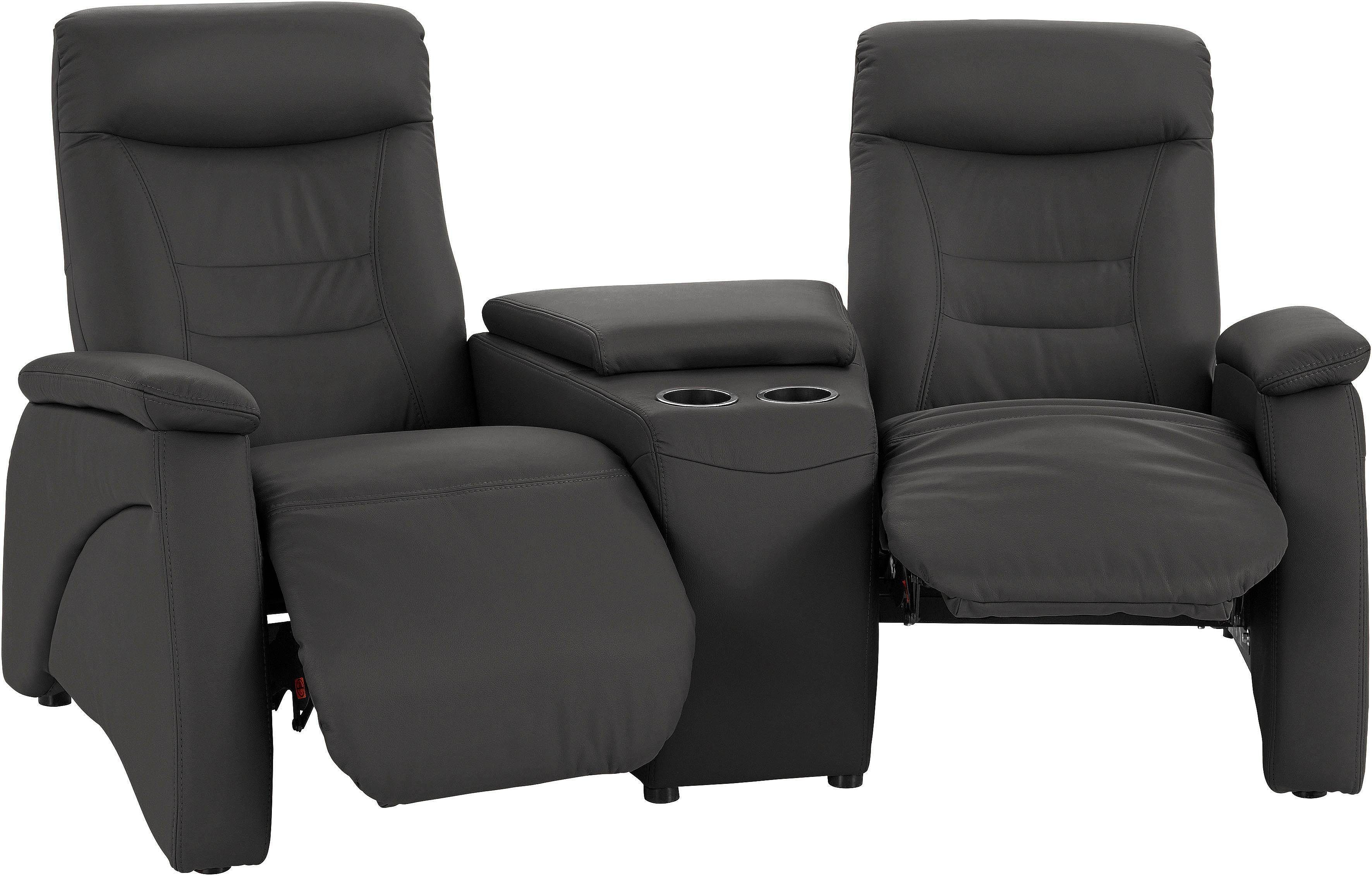 exxpo - sofa fashion 2,5-zitsbank Ascoli, bioscoopsofa met hoog zitcomfort, comfortabele armleuningen incl. relaxfunctie, met opbergruimte en opbergruimte, hoge rugleuning