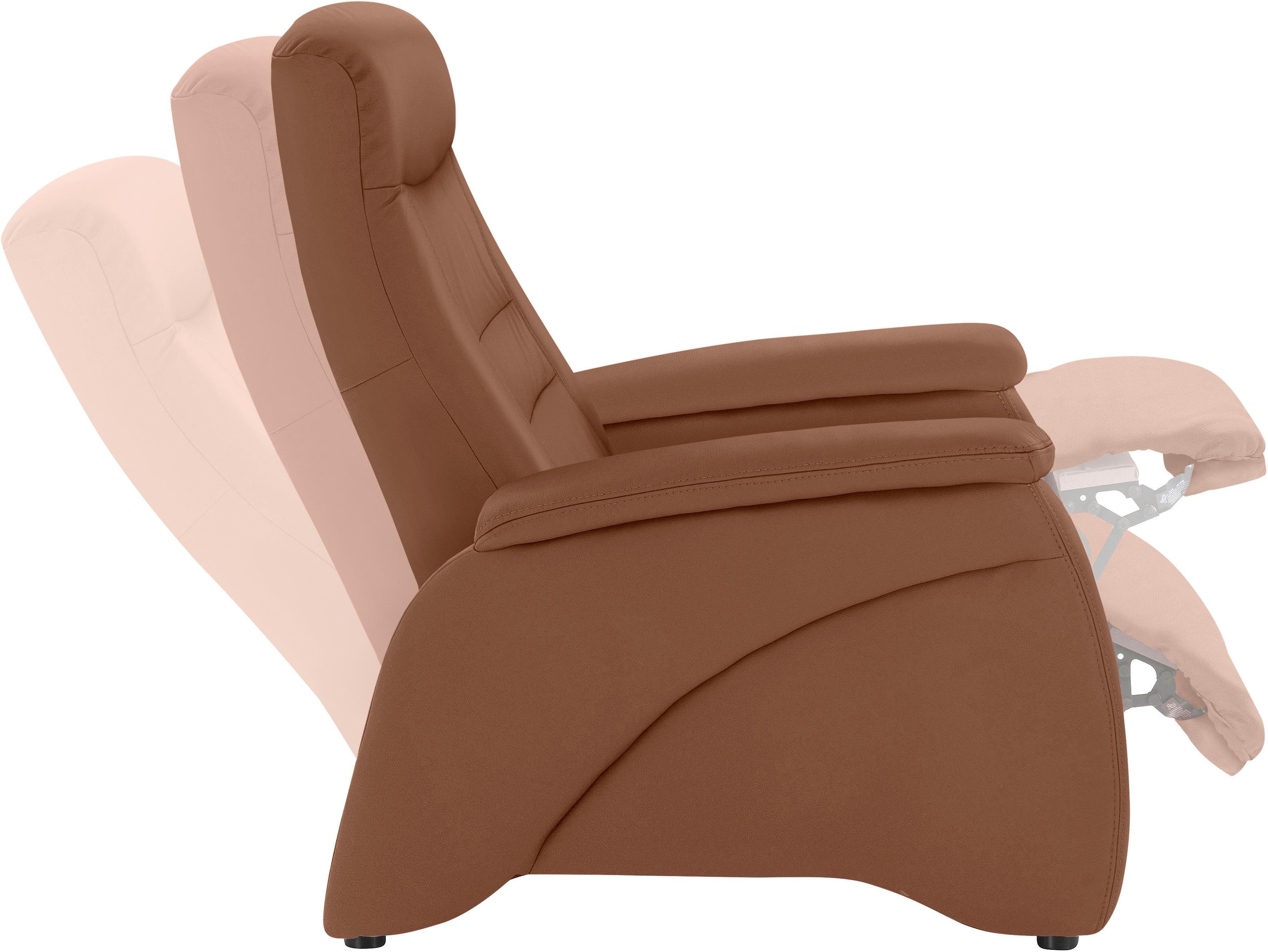 exxpo - sofa fashion Relaxfauteuil Ascoli, relaxstoel, loungestoel, hoge rugleuning