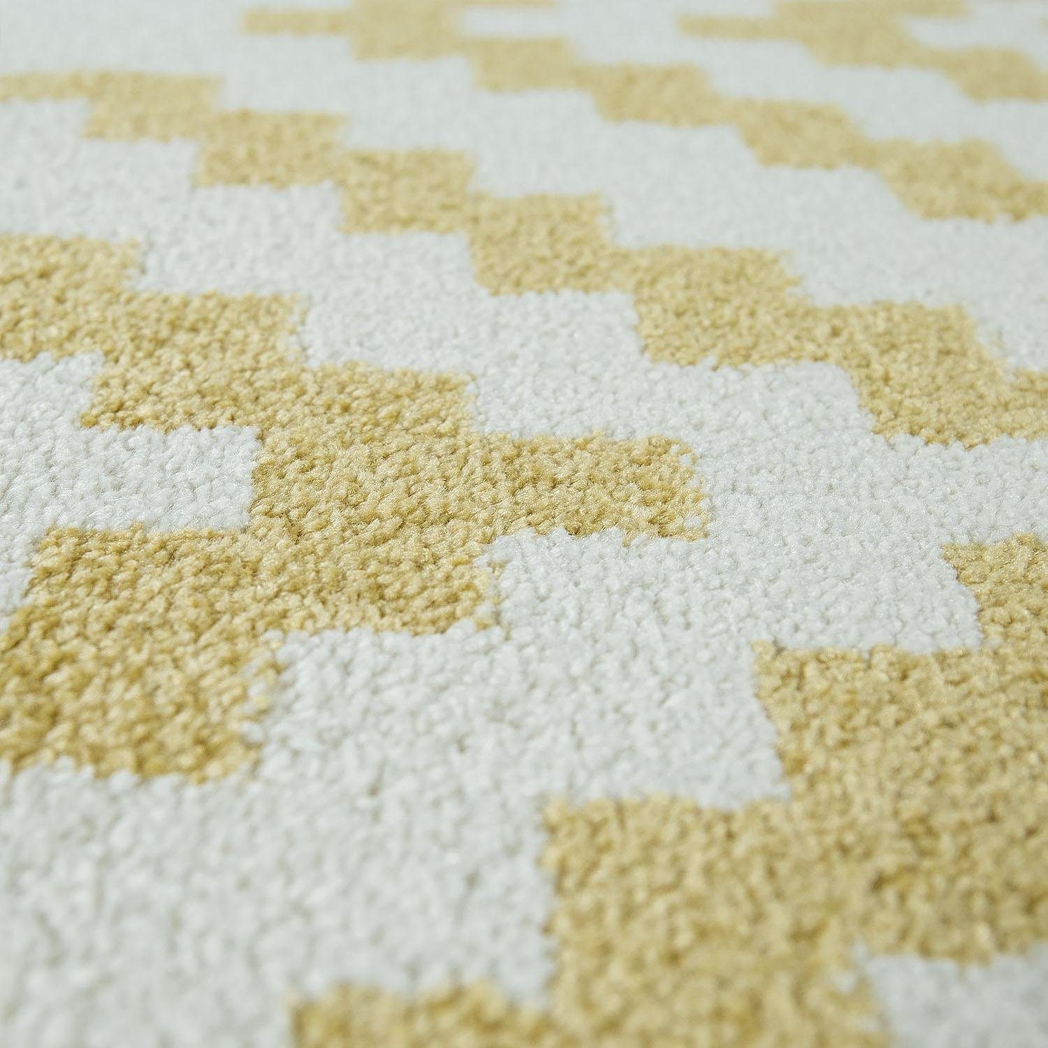 Paco Home Loper Stella 400 Tapijtloper, korte pool, pastelkleuren, ruitendesign