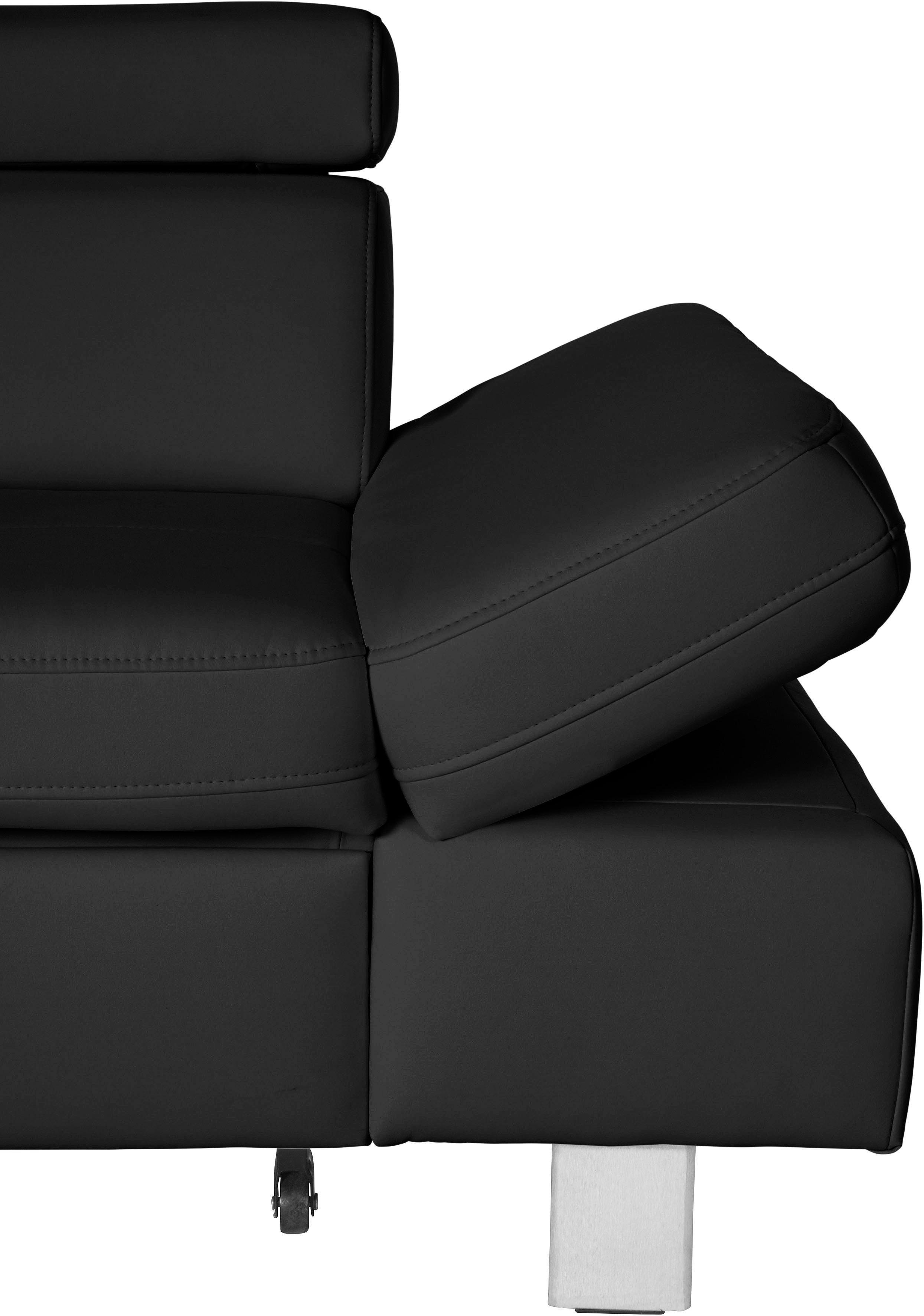 exxpo - sofa fashion Hoekbank Fiji, hoogwaardige afwerking in zitting en rug, L-vorm comfortabel door hoofd- en armverstelling, optioneel met bedfunctie