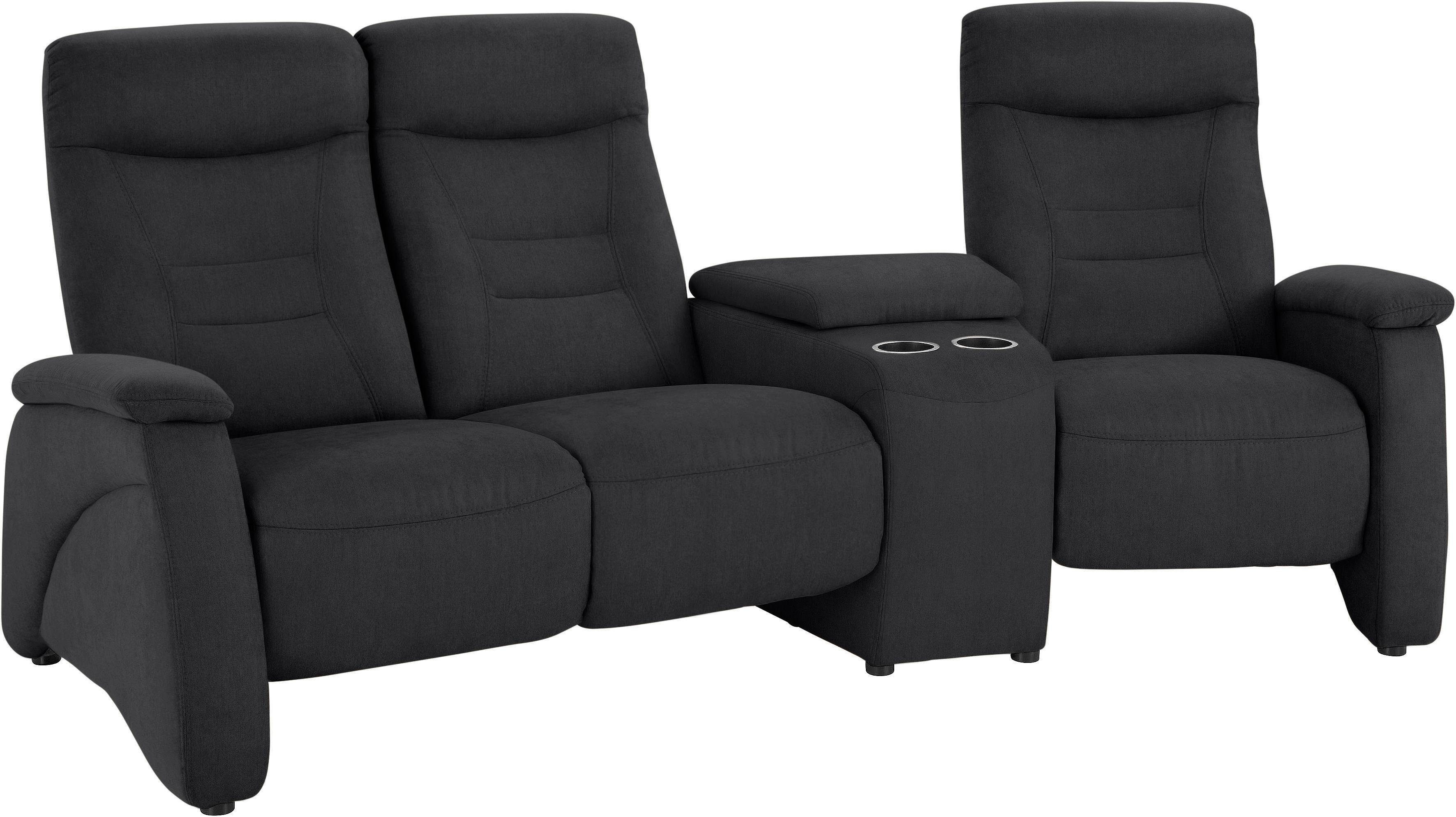 exxpo - sofa fashion 3-zitsbank Ascoli, bioscoopsofa met hoog zitcomfort, comfortabele armleuningen