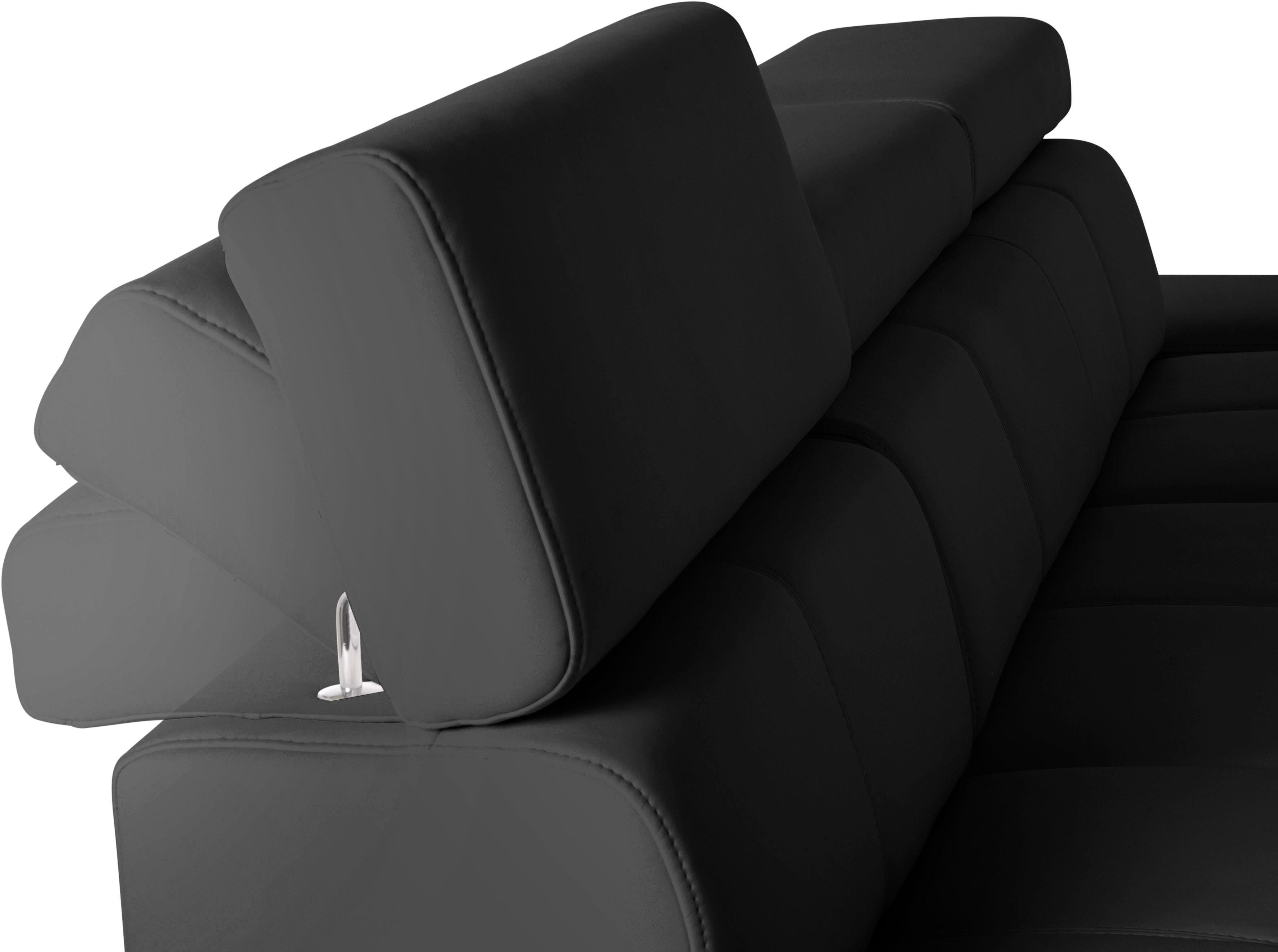 exxpo - sofa fashion Hoekbank Fiji, hoogwaardige afwerking in zitting en rug, L-vorm comfortabel door hoofd- en armverstelling, optioneel met bedfunctie