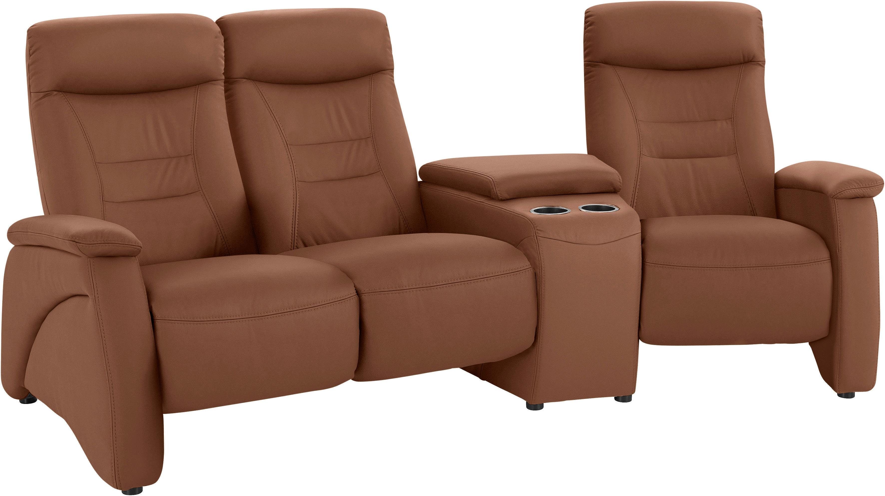 exxpo - sofa fashion 3-zitsbank Ascoli, bioscoopsofa met hoog zitcomfort, comfortabele armleuningen