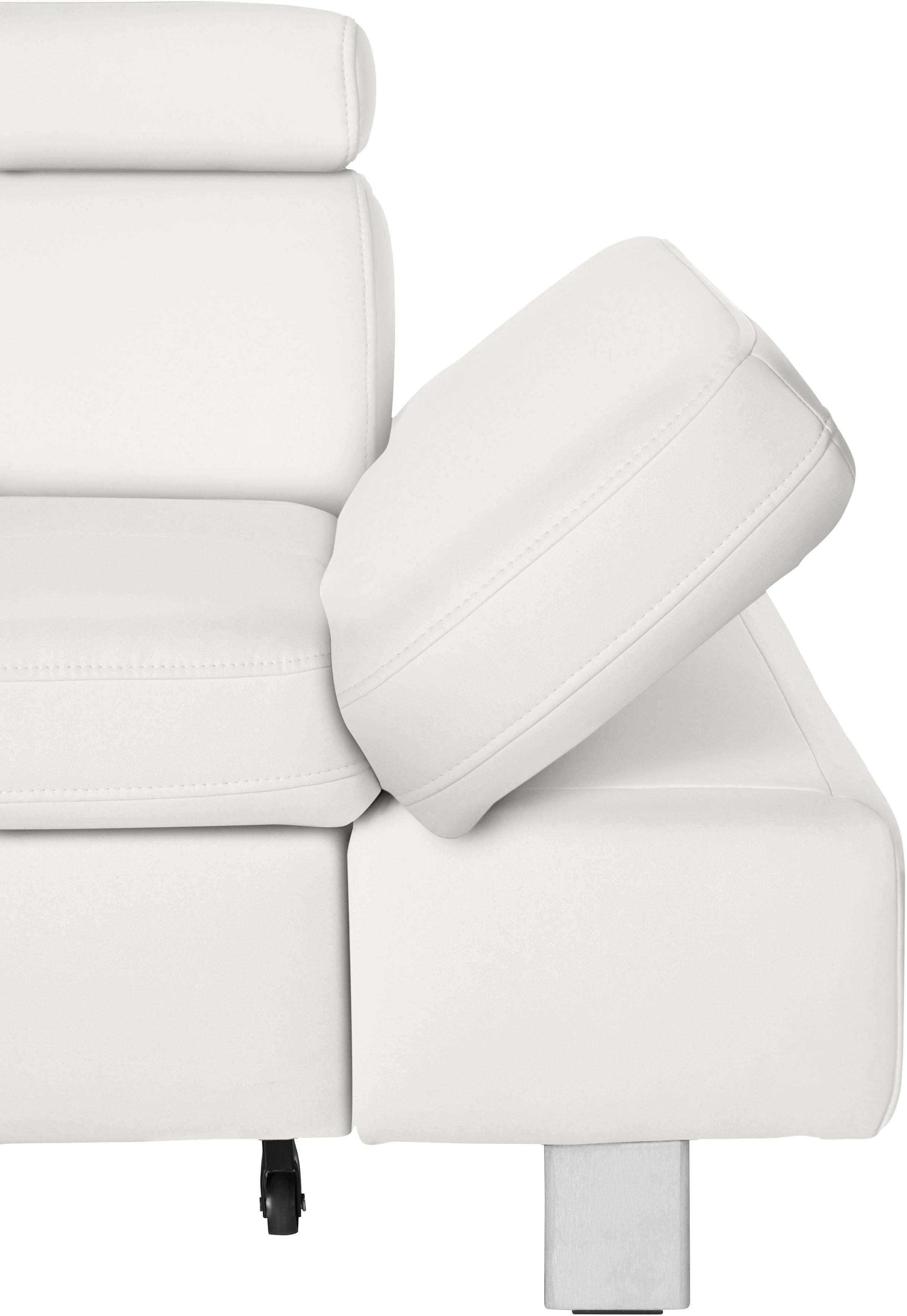 exxpo - sofa fashion Hoekbank Fiji, L-vorm met verstelbare hoofdsteun resp. rugleuning, naar keuze met slaapfunctie