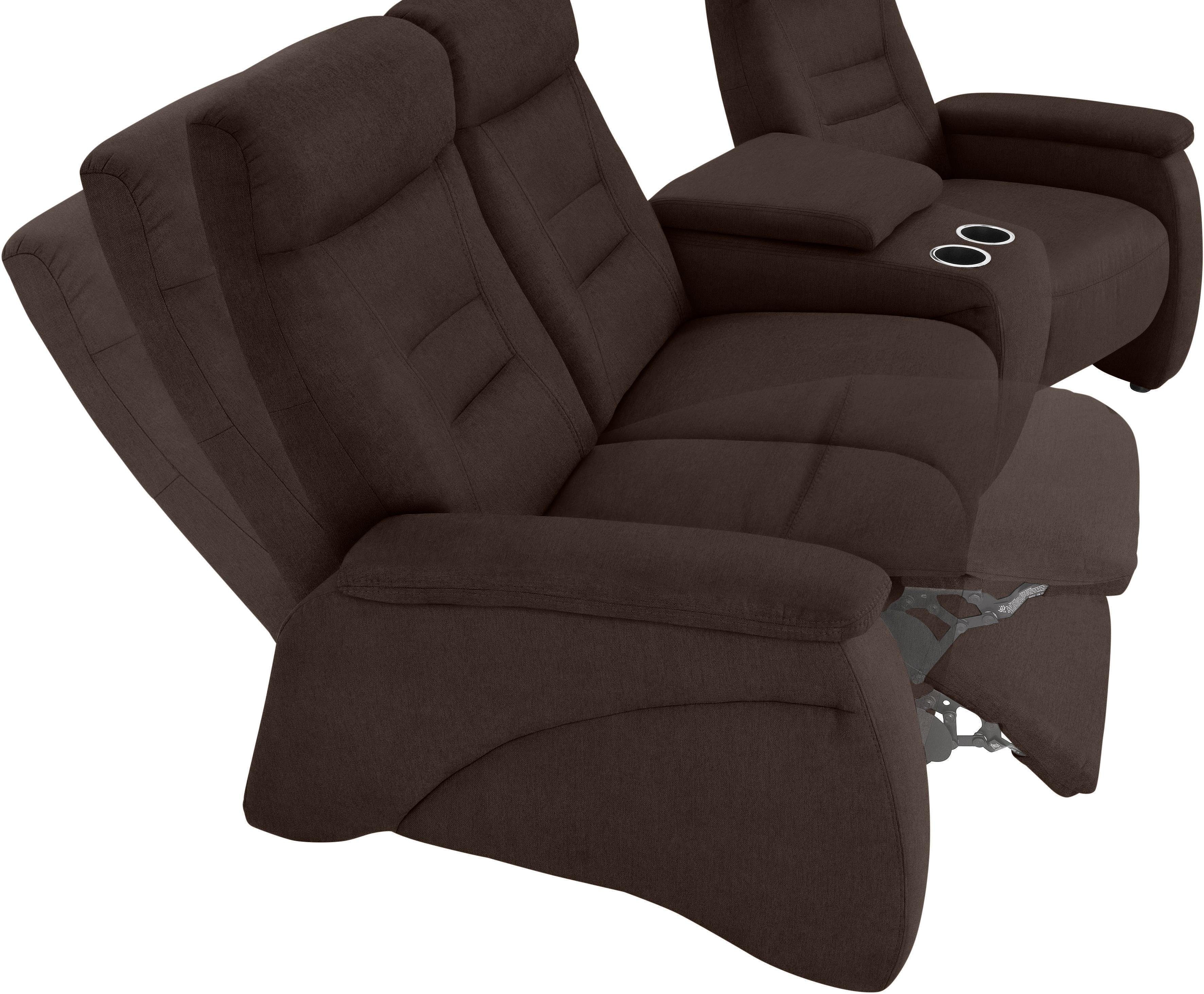 exxpo - sofa fashion 3-zitsbank Ascoli, bioscoopsofa met hoog zitcomfort, comfortabele armleuningen
