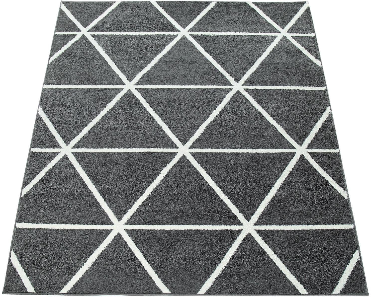 Paco Home Vloerkleed Stella 401 Kortpolig, pastelkleuren, ruitontwerp, Scandinavisch patroon, klantenfavoriet