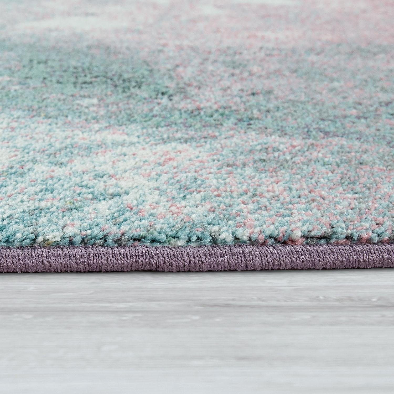 Paco Home Vloerkleed Mero 100 Korte pool, modern design, pastelkleuren, used look