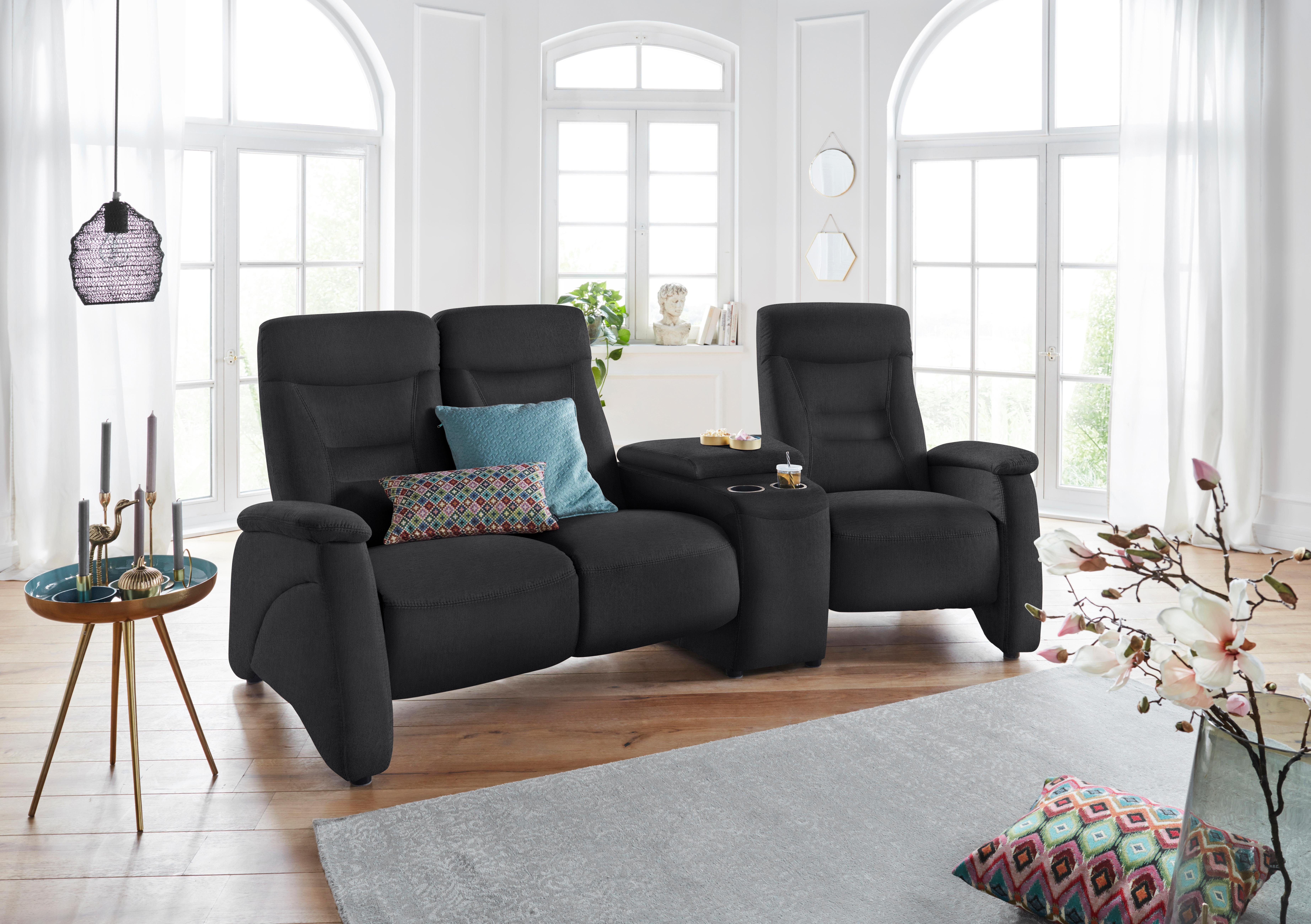 Exxpo - sofa fashion 3-zitsbank Ascoli, bioscoopsofa met hoog zitcomfort, comfortabele armleuningen