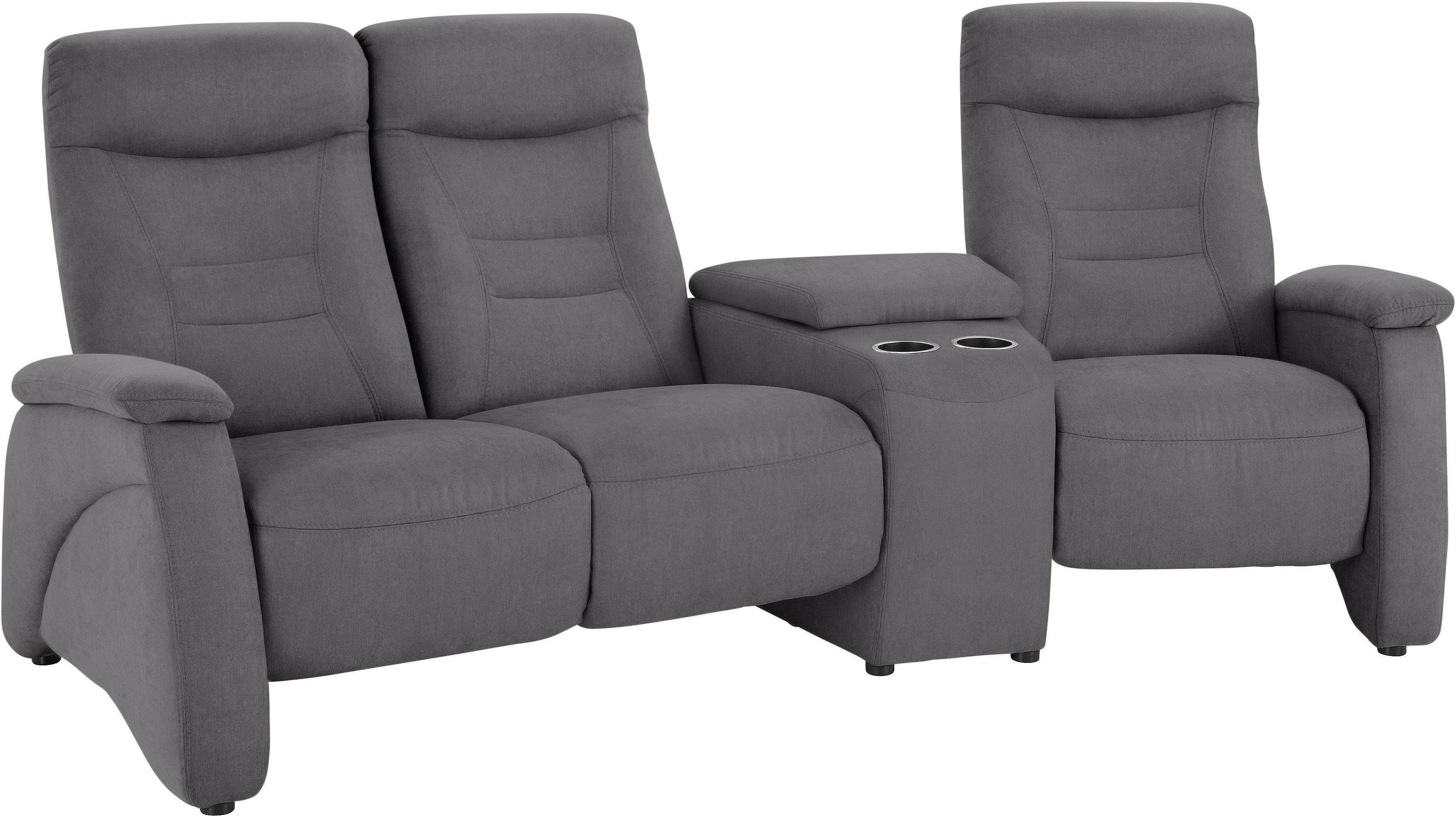 exxpo - sofa fashion 3-zitsbank Ascoli, bioscoopsofa met hoog zitcomfort, comfortabele armleuningen
