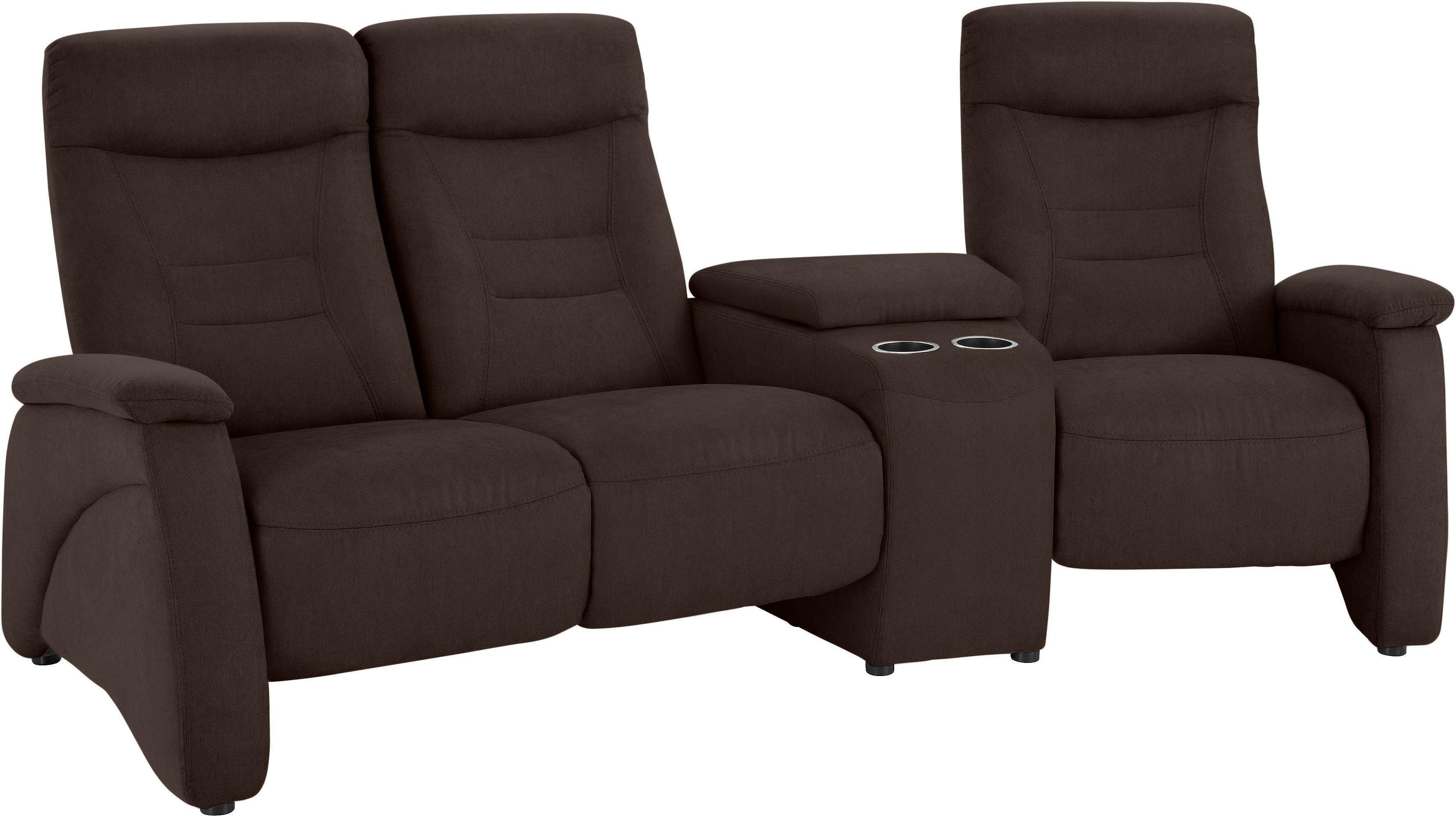 exxpo - sofa fashion 3-zitsbank Ascoli, bioscoopsofa met hoog zitcomfort, comfortabele armleuningen