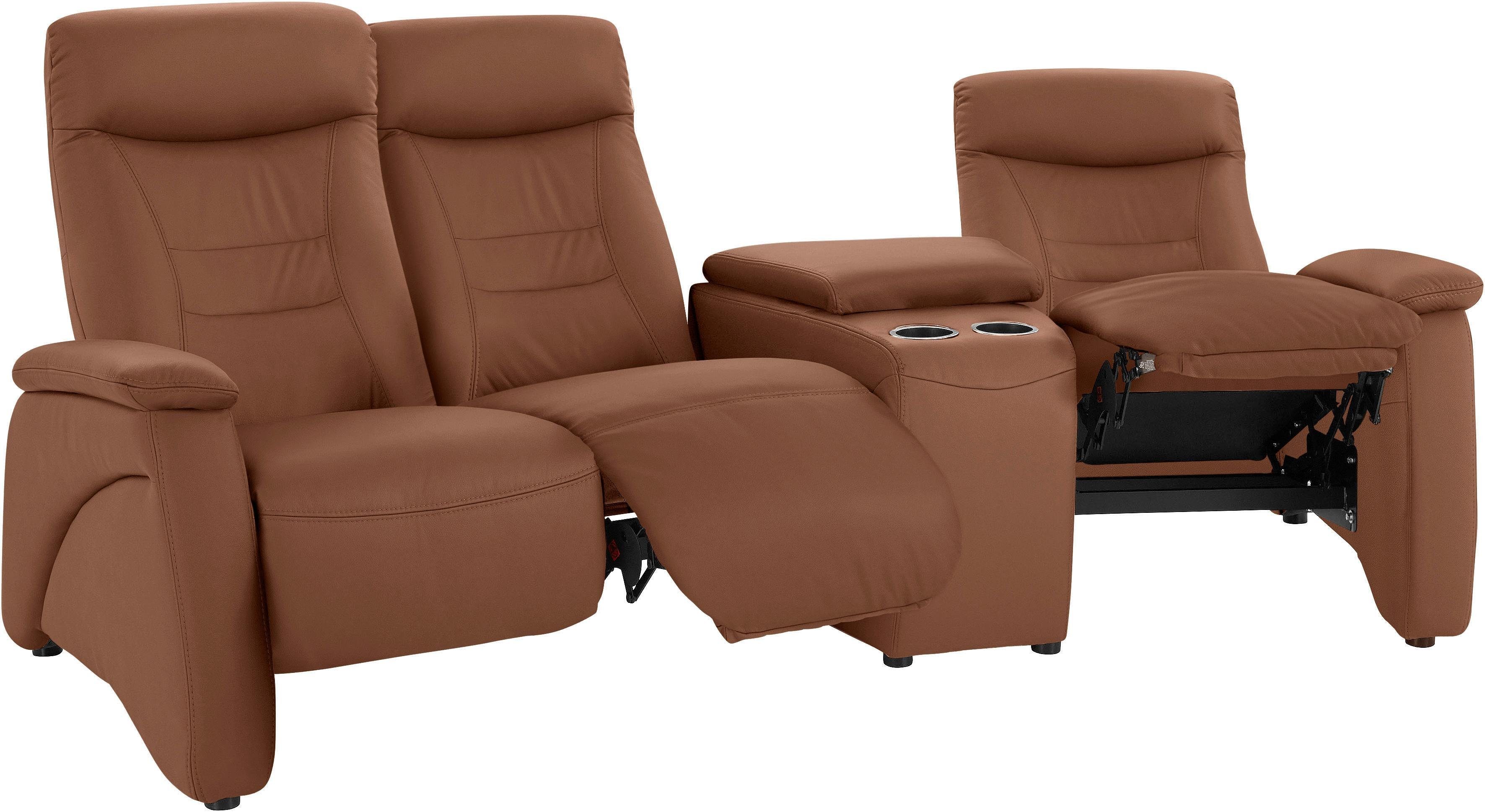 exxpo - sofa fashion 3-zitsbank Ascoli, bioscoopsofa met hoog zitcomfort, comfortabele armleuningen