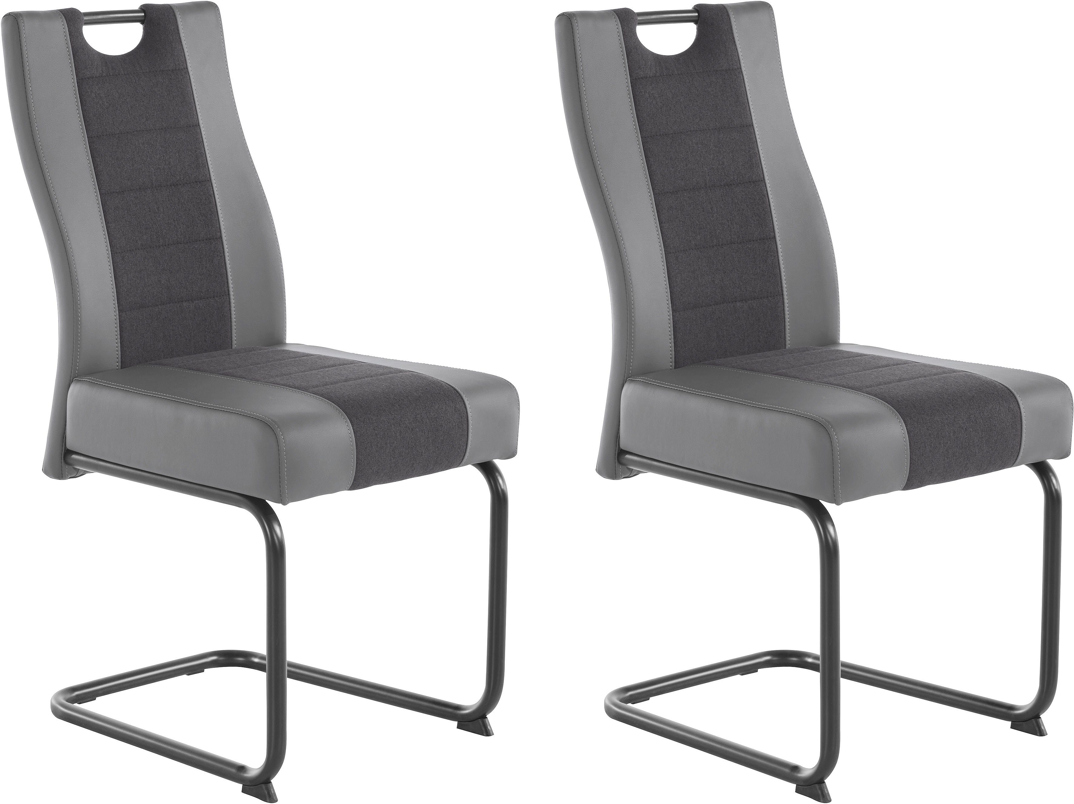 HELA Eetkamerstoel Erika S 2 of 4 stuks, comfortabele bekleding met binnenvering, sledestoel (set)