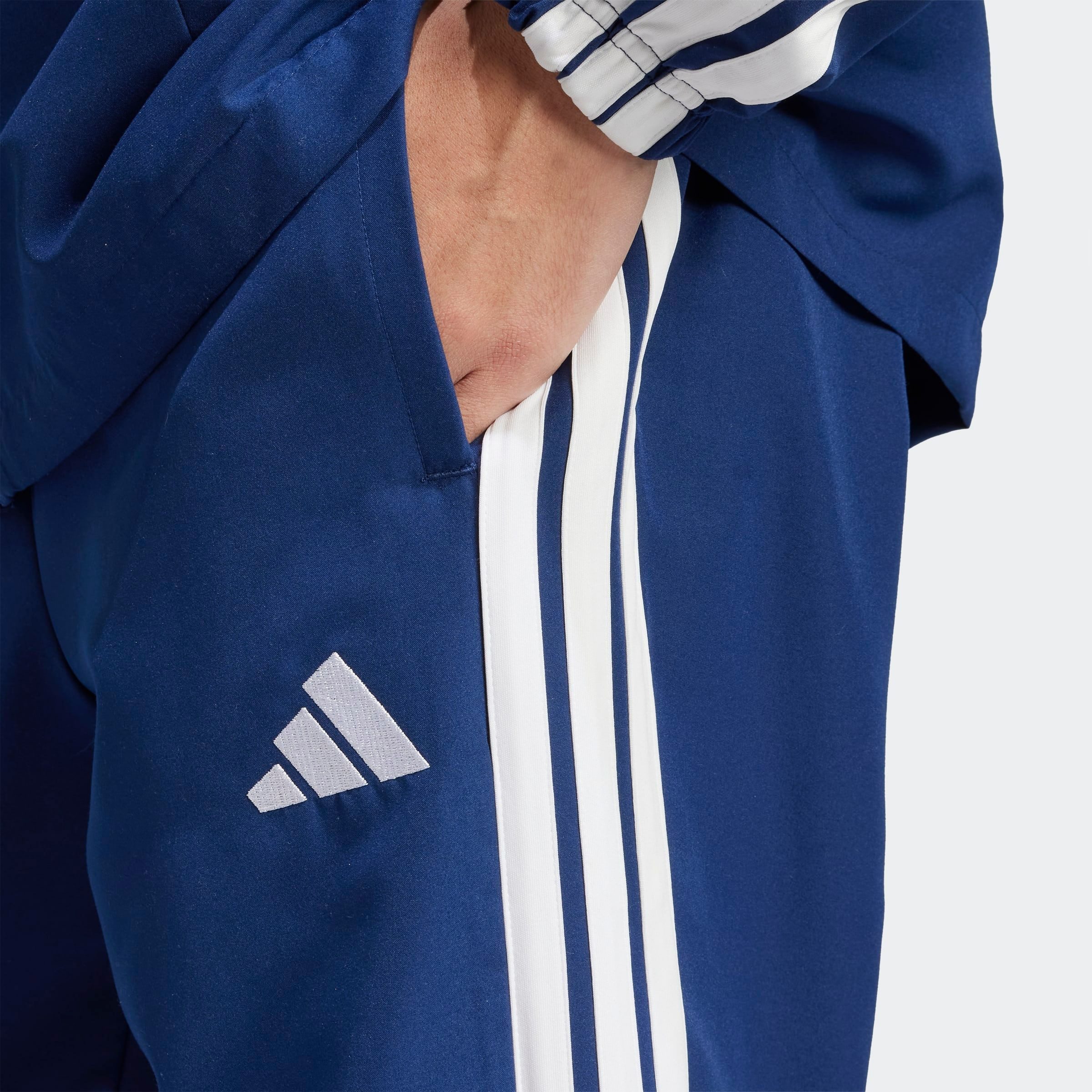 adidas Sportswear Trainingspak M 3S WV TT TS drie-strepen geweven trainingspak (2-delig)