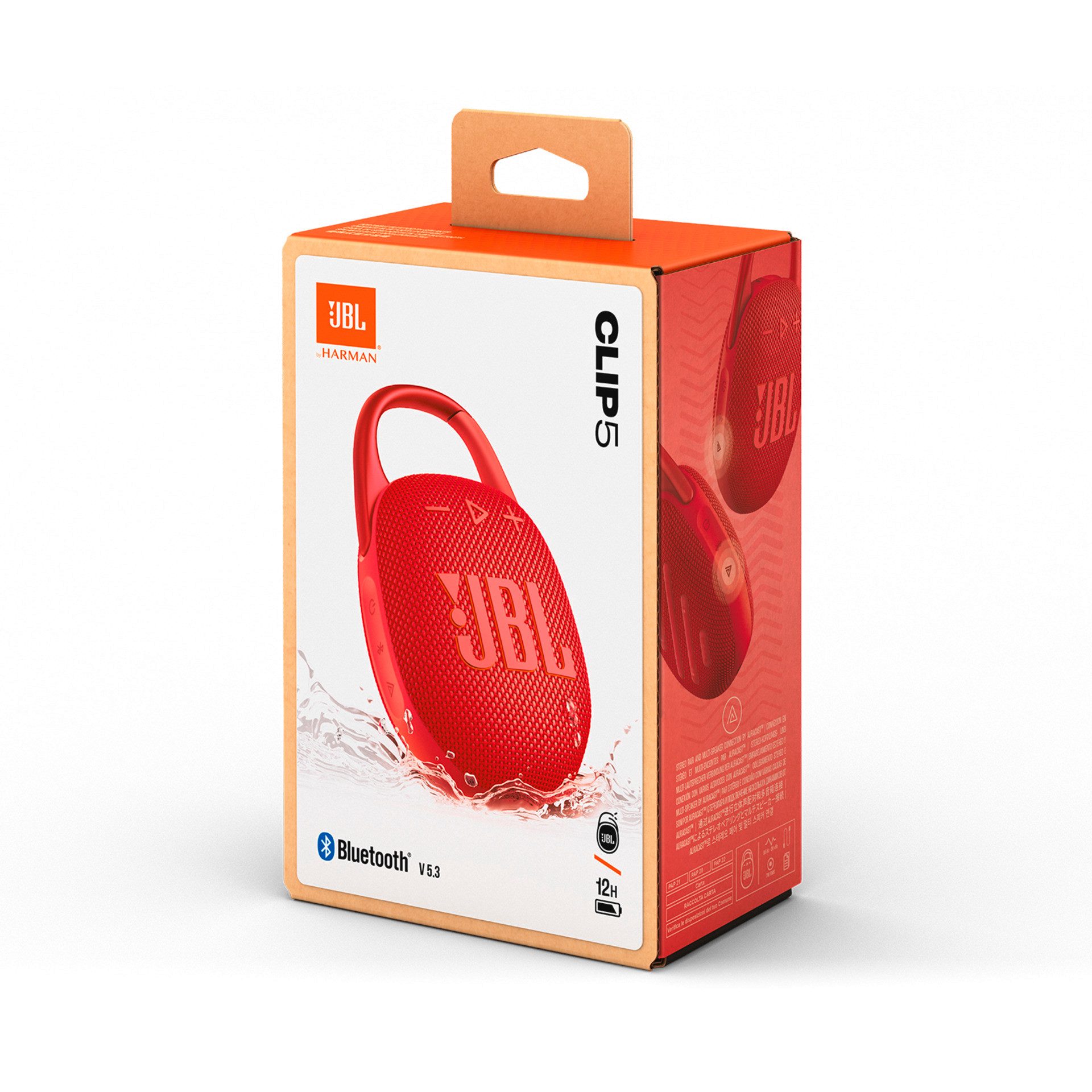 JBL Bluetooth luidspreker Clip 5 ultra-compact, water- en stofbestendig (ip67), 7 watt rms