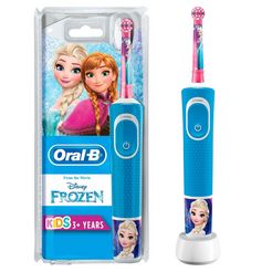 oral b elektrische kindertandenborstel frozen elektrische voor kinderen vanaf 3 jaar blauw