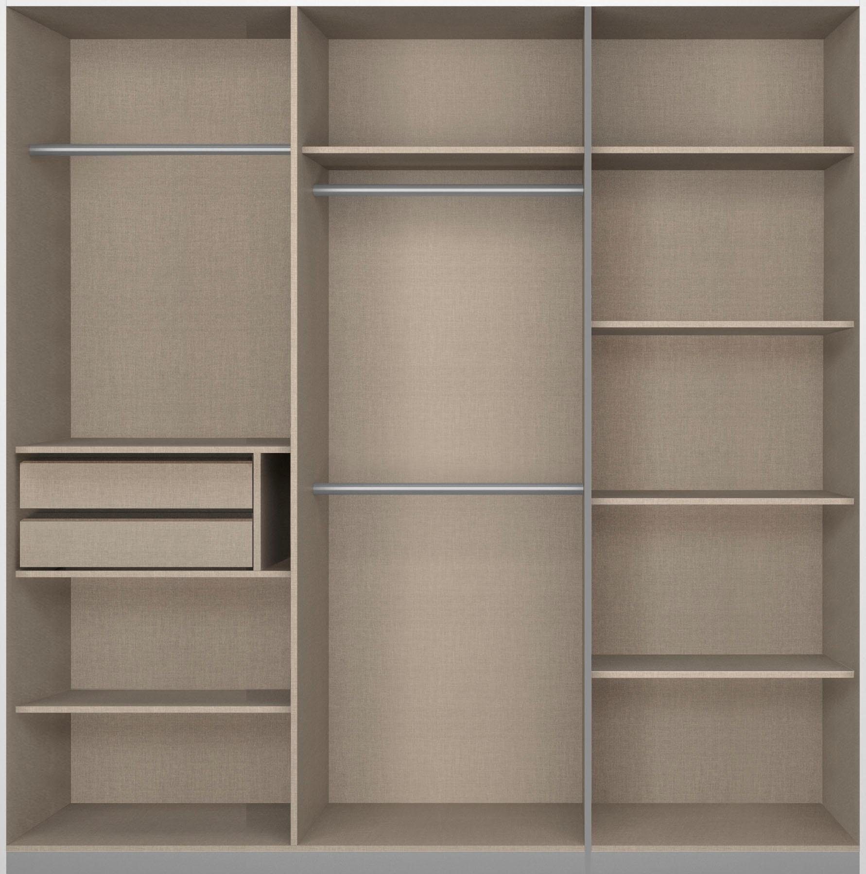 rauch Zweefdeurkast Kledingkast kast garderobe linnenkast BESTSELLER KEPAN inclusief lade-inzet en extra legplanken made in germany