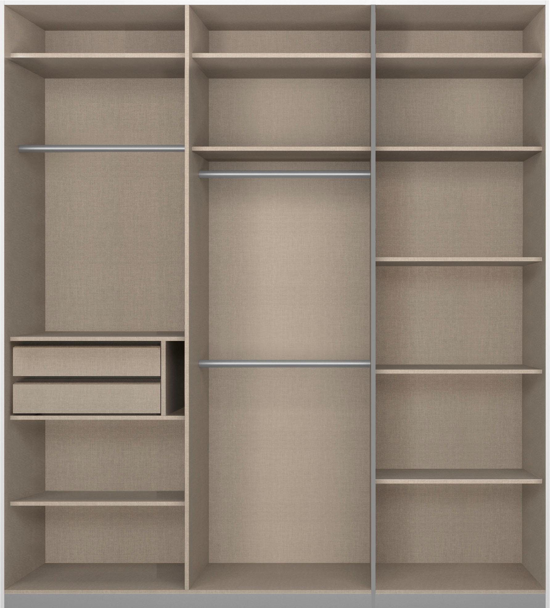 rauch Zweefdeurkast Kledingkast kast garderobe linnenkast BESTSELLER KEPAN inclusief lade-inzet en extra legplanken made in germany