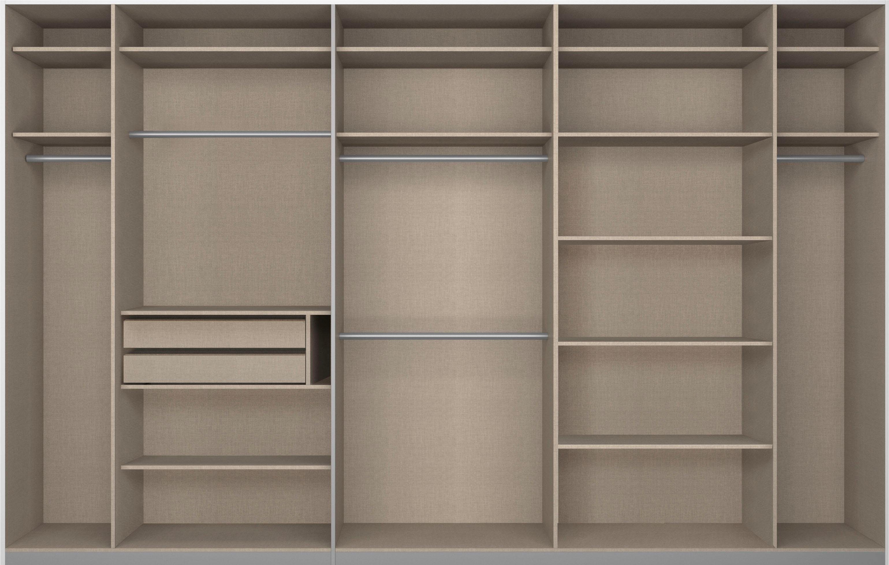 rauch Zweefdeurkast Kledingkast kast garderobe linnenkast BESTSELLER KEPAN inclusief lade-inzet en extra legplanken made in germany