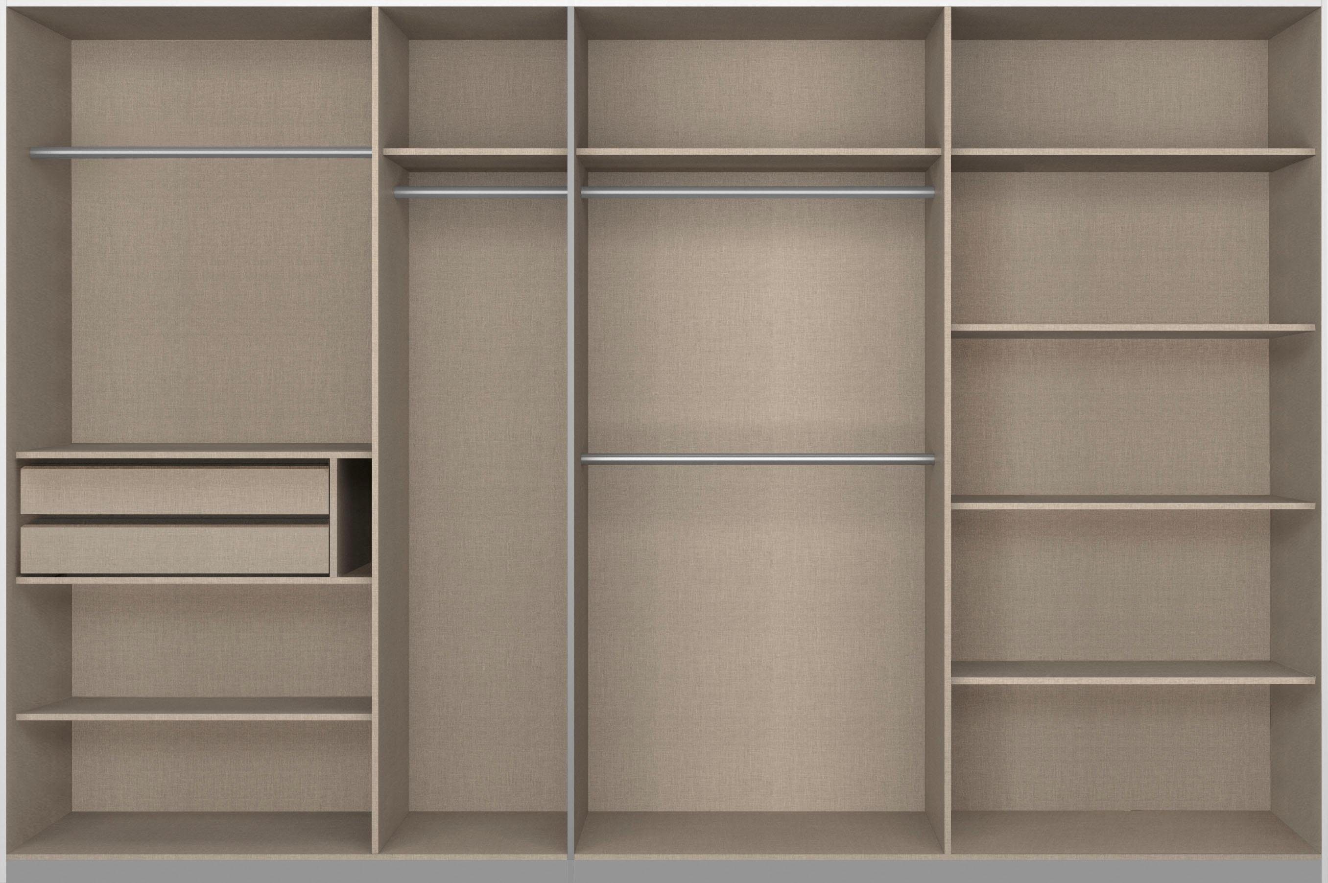 rauch Zweefdeurkast Kledingkast kast garderobe linnenkast BESTSELLER KEPAN inclusief lade-inzet en extra legplanken made in germany