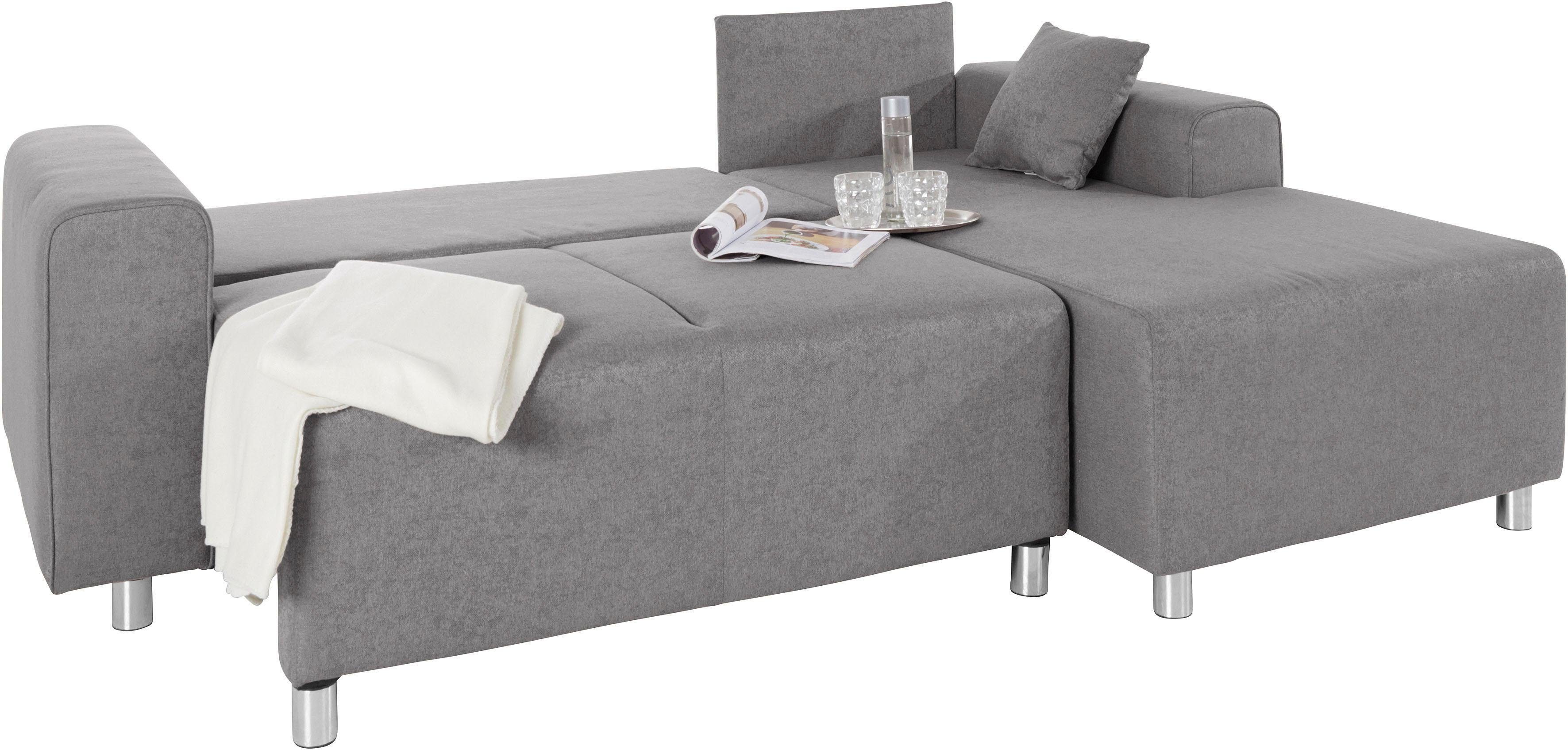 Guido Maria Kretschmer Home&Living Hoekbank Györ L-vorm, optioneel met bedfunctie en bedlade inclusief 2 sierkussens