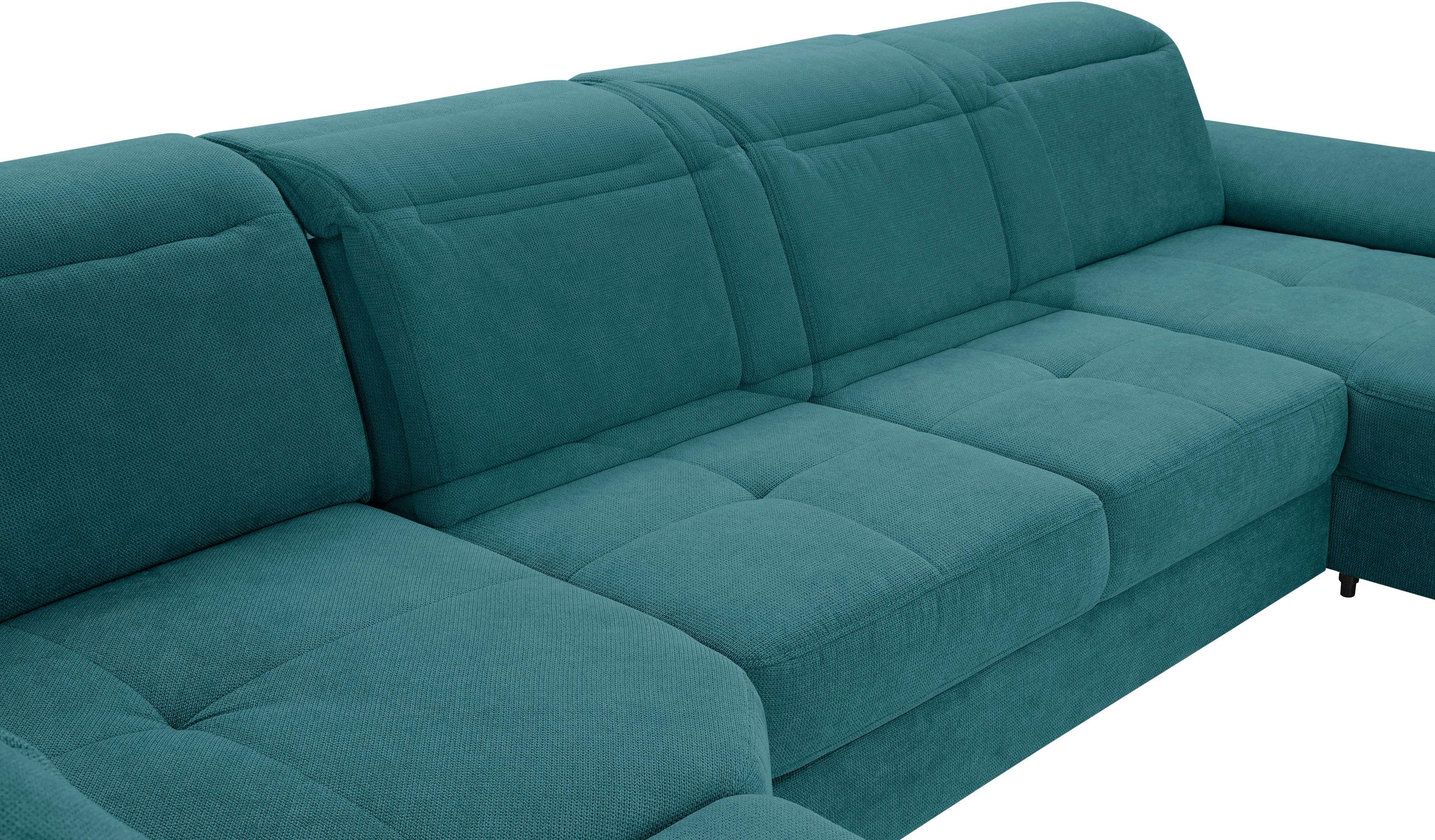 Places of Style Zithoek Cornwall U-vorm inclusief zitdiepteverstelling, naar keuze met slaapfunctie