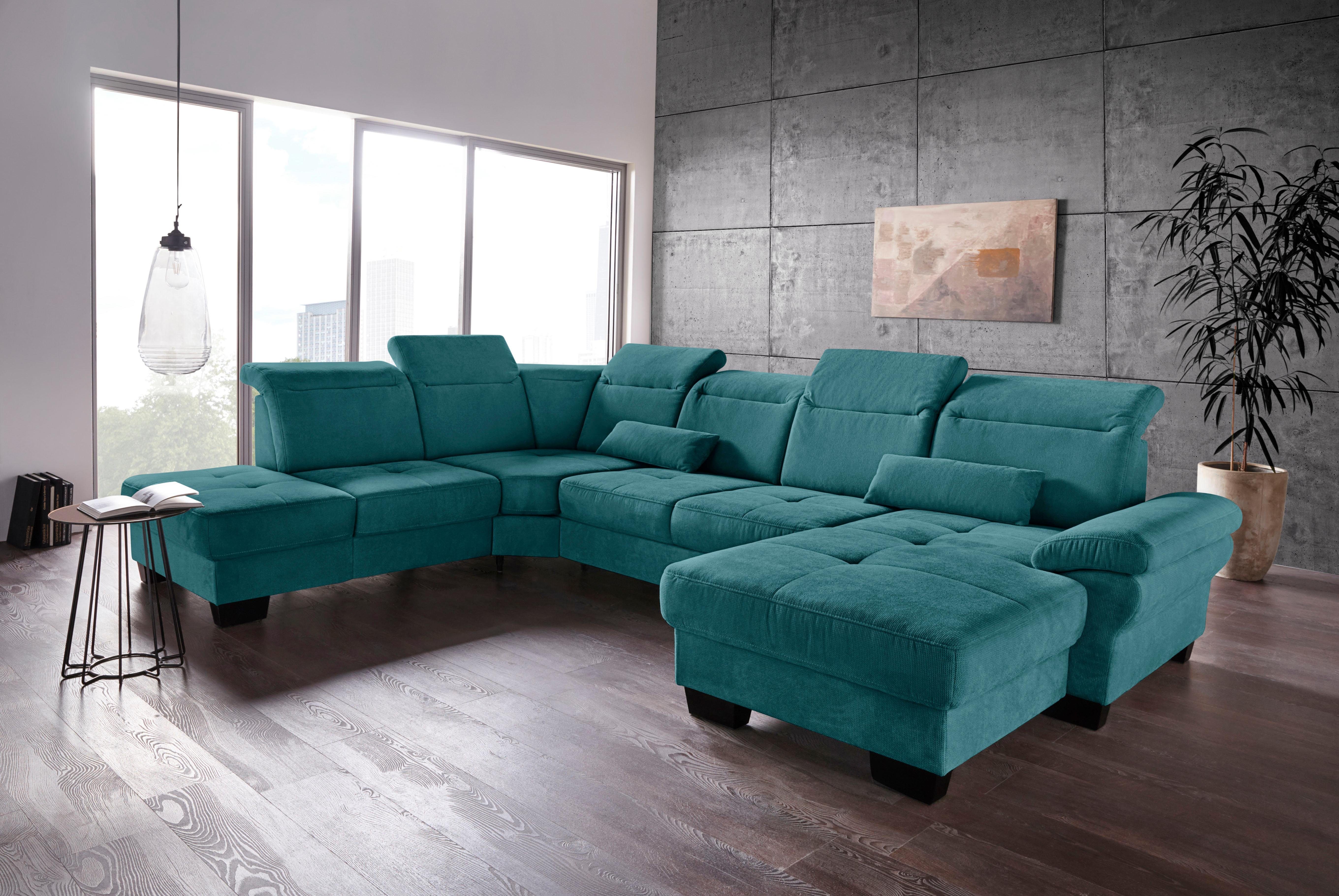 Places of Style Zithoek Cornwall U-vorm inclusief zitdiepteverstelling, naar keuze met slaapfunctie