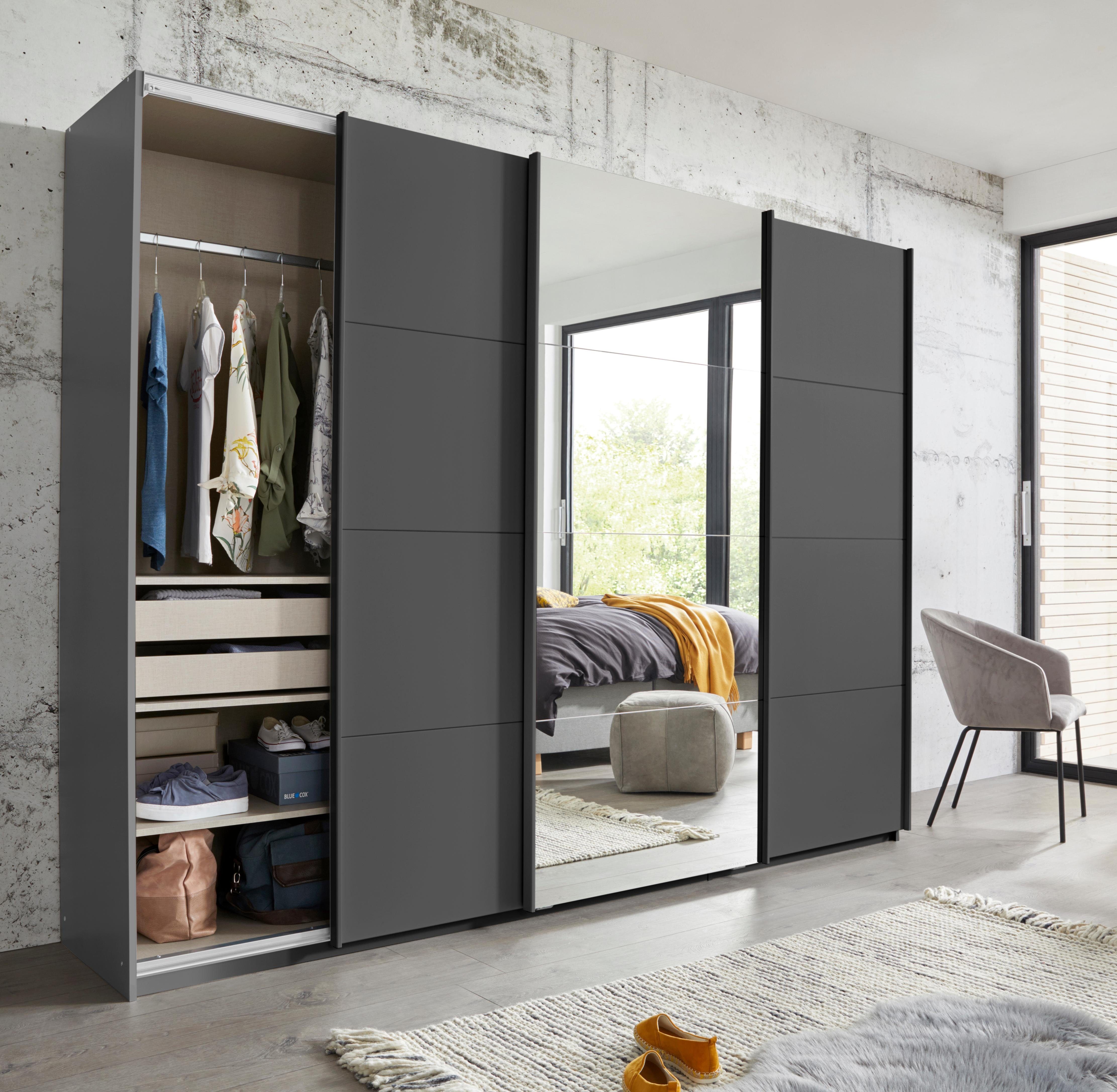 rauch Zweefdeurkast Kledingkast kast garderobe linnenkast BESTSELLER KEPAN inclusief lade-inzet en extra legplanken made in germany