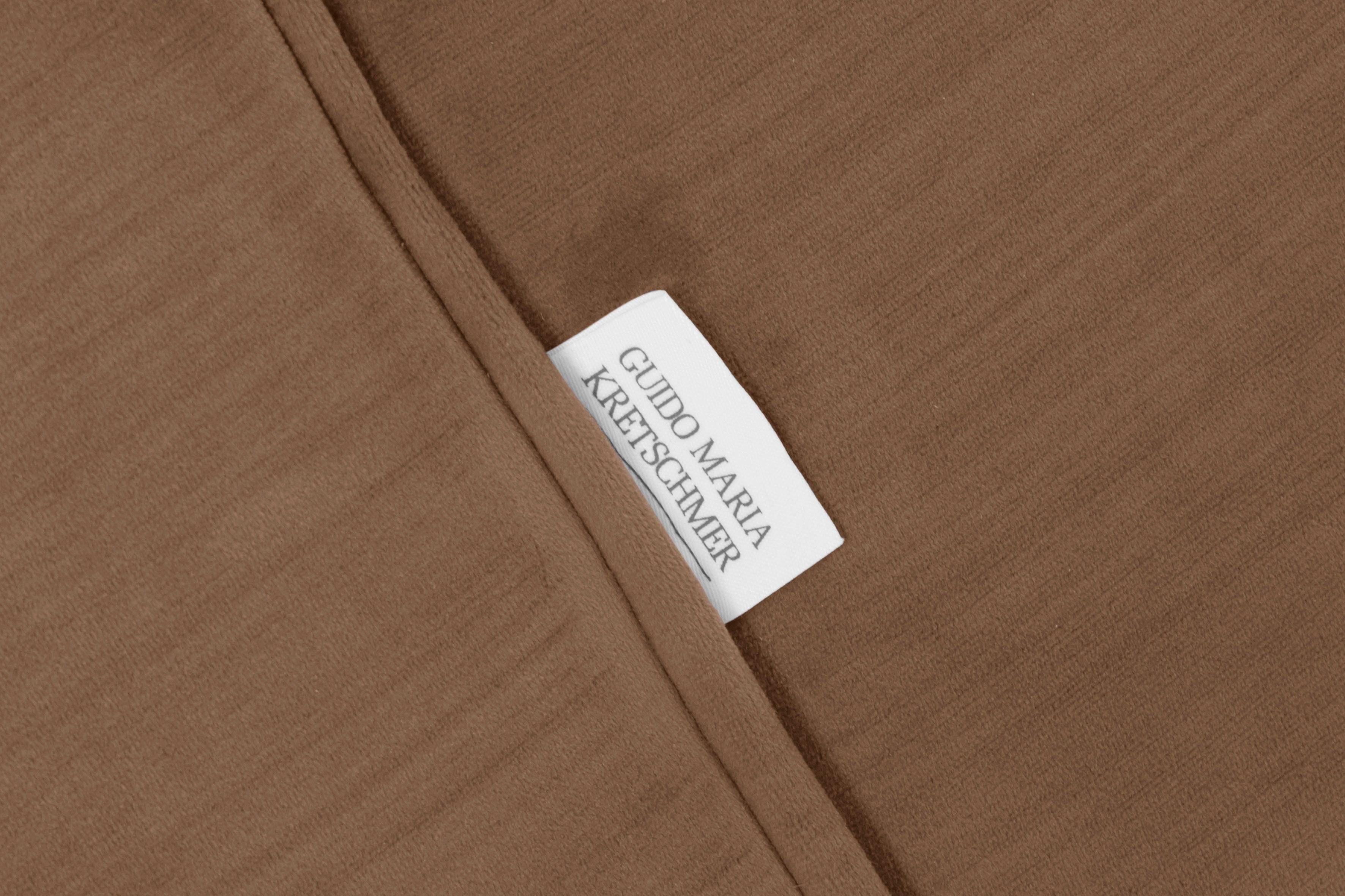 Guido Maria Kretschmer Home&Living 3-zitsbank Chamby met houten rand onder en stiksels bij de leuning