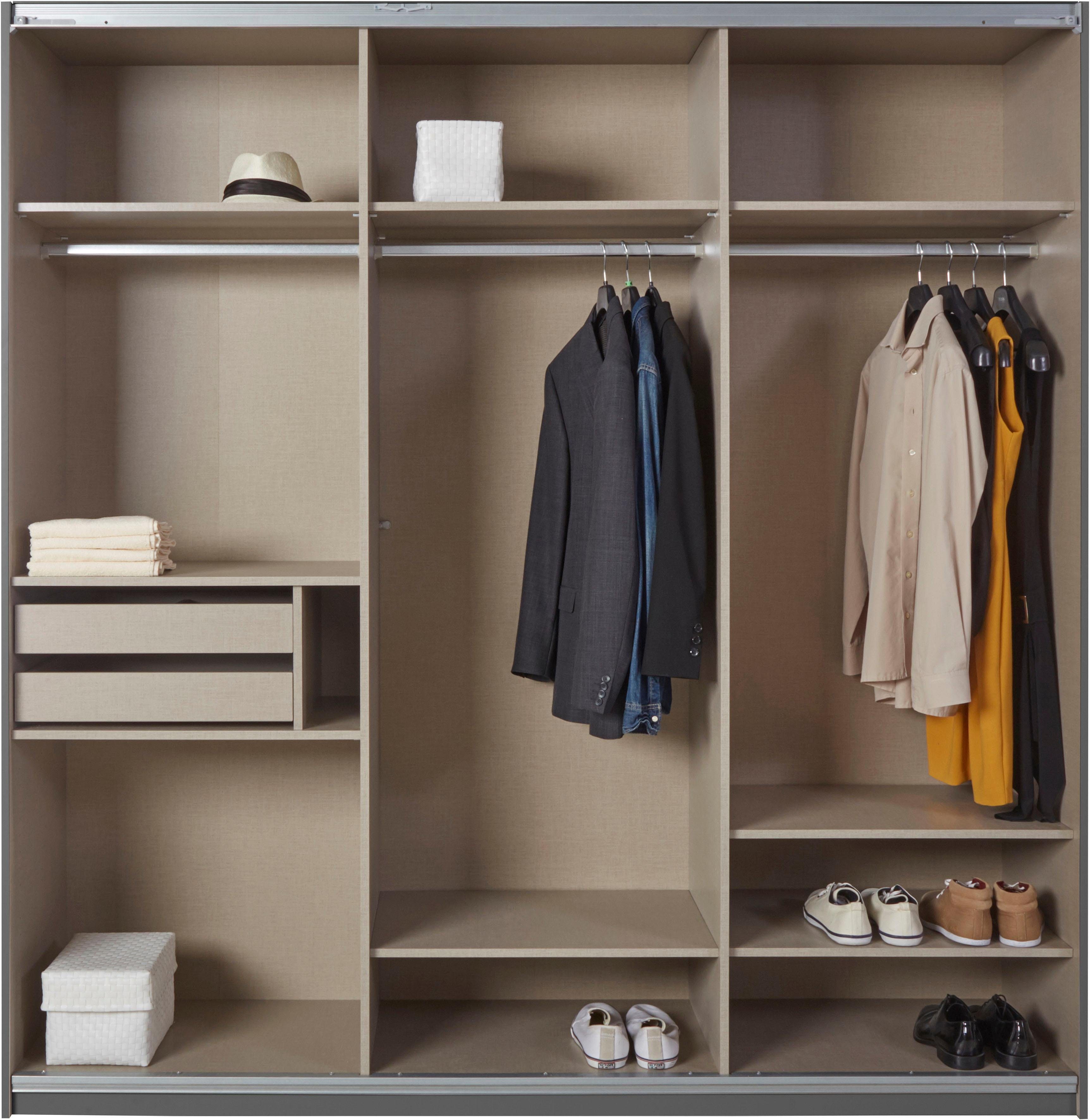 rauch Zweefdeurkast Kledingkast kast garderobe linnenkast BESTSELLER KEPAN inclusief lade-inzet en extra legplanken made in germany