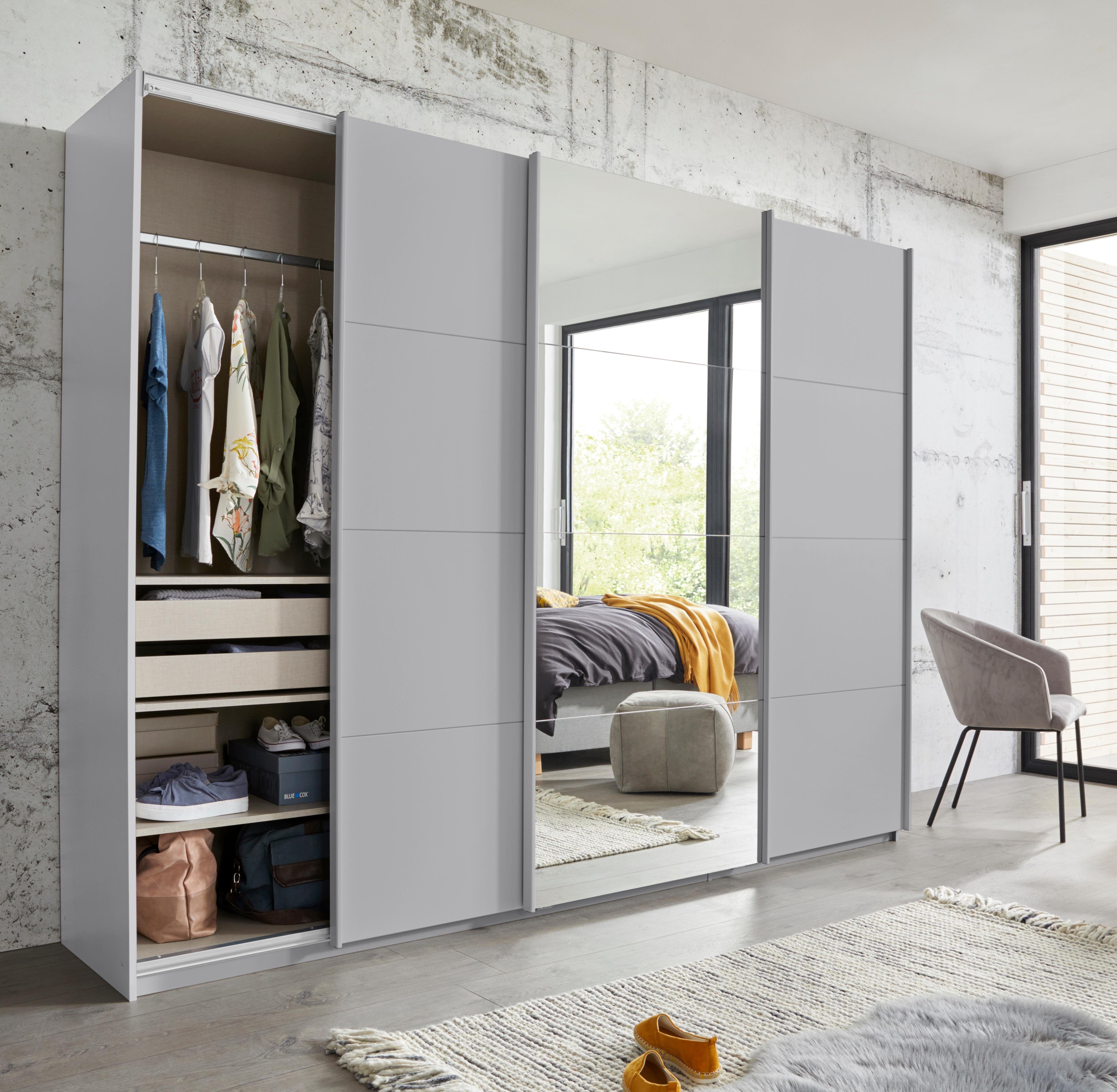 rauch Zweefdeurkast Kledingkast kast garderobe linnenkast BESTSELLER KEPAN inclusief lade-inzet en extra legplanken made in germany