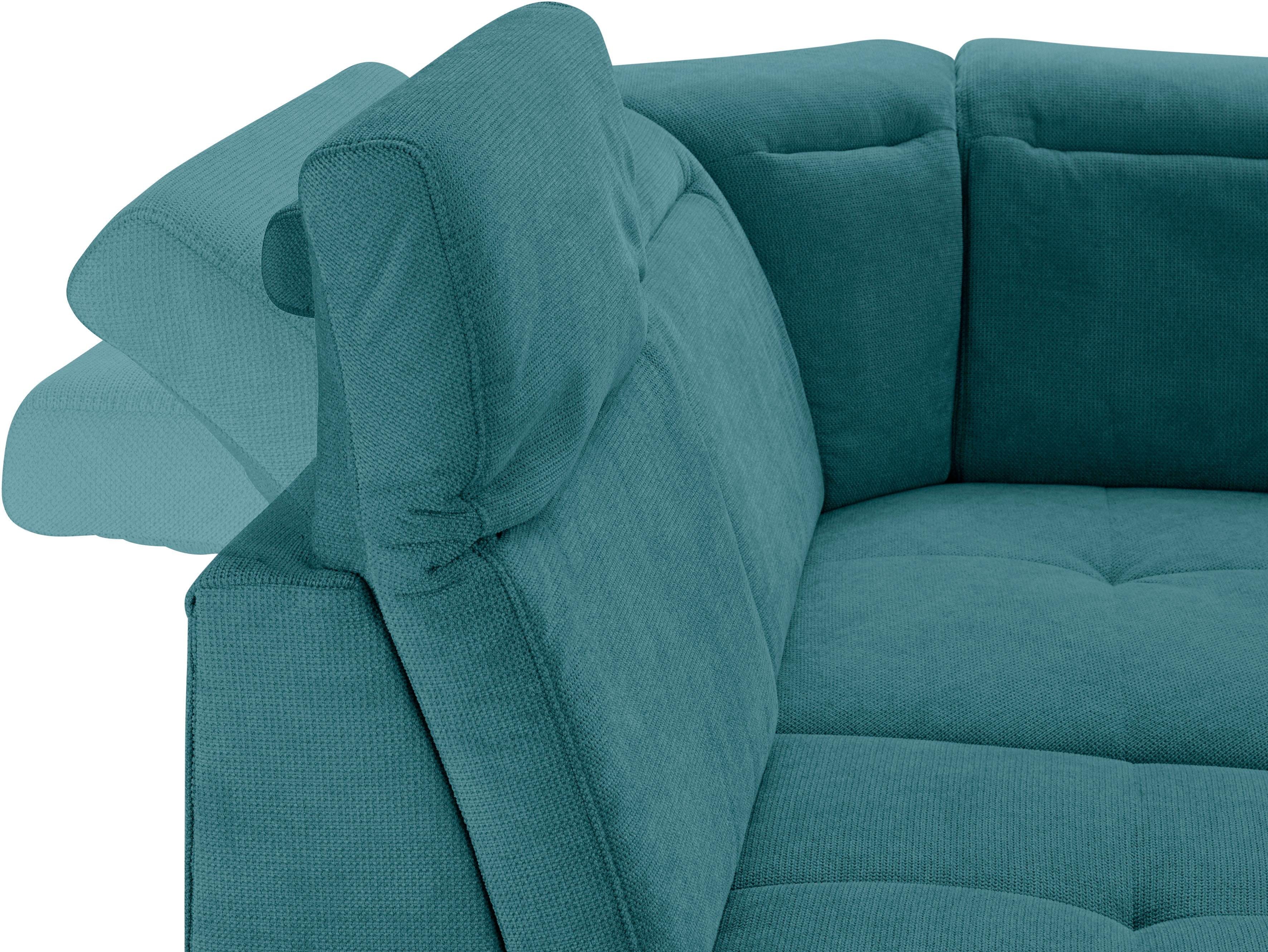 Places of Style Zithoek Cornwall U-vorm inclusief zitdiepteverstelling, naar keuze met slaapfunctie