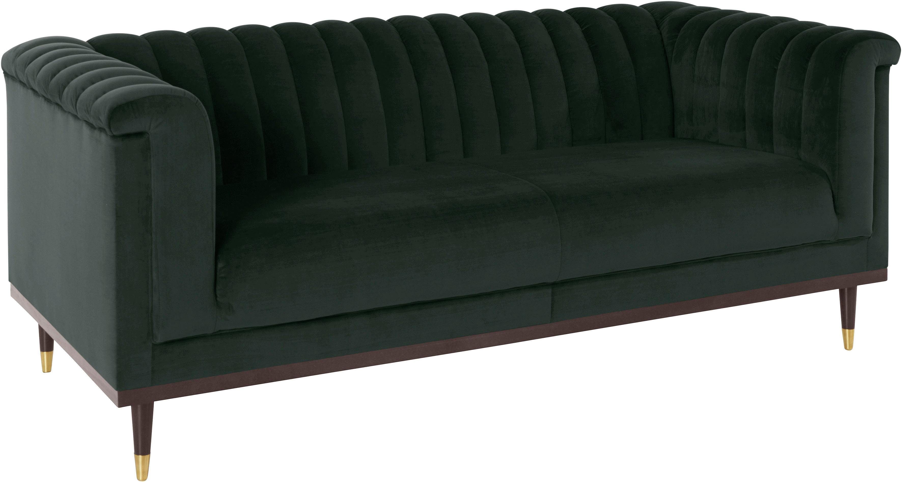 Guido Maria Kretschmer Home&Living 2-zitsbank Chamby met houten rand onder en stiksels bij de leuning