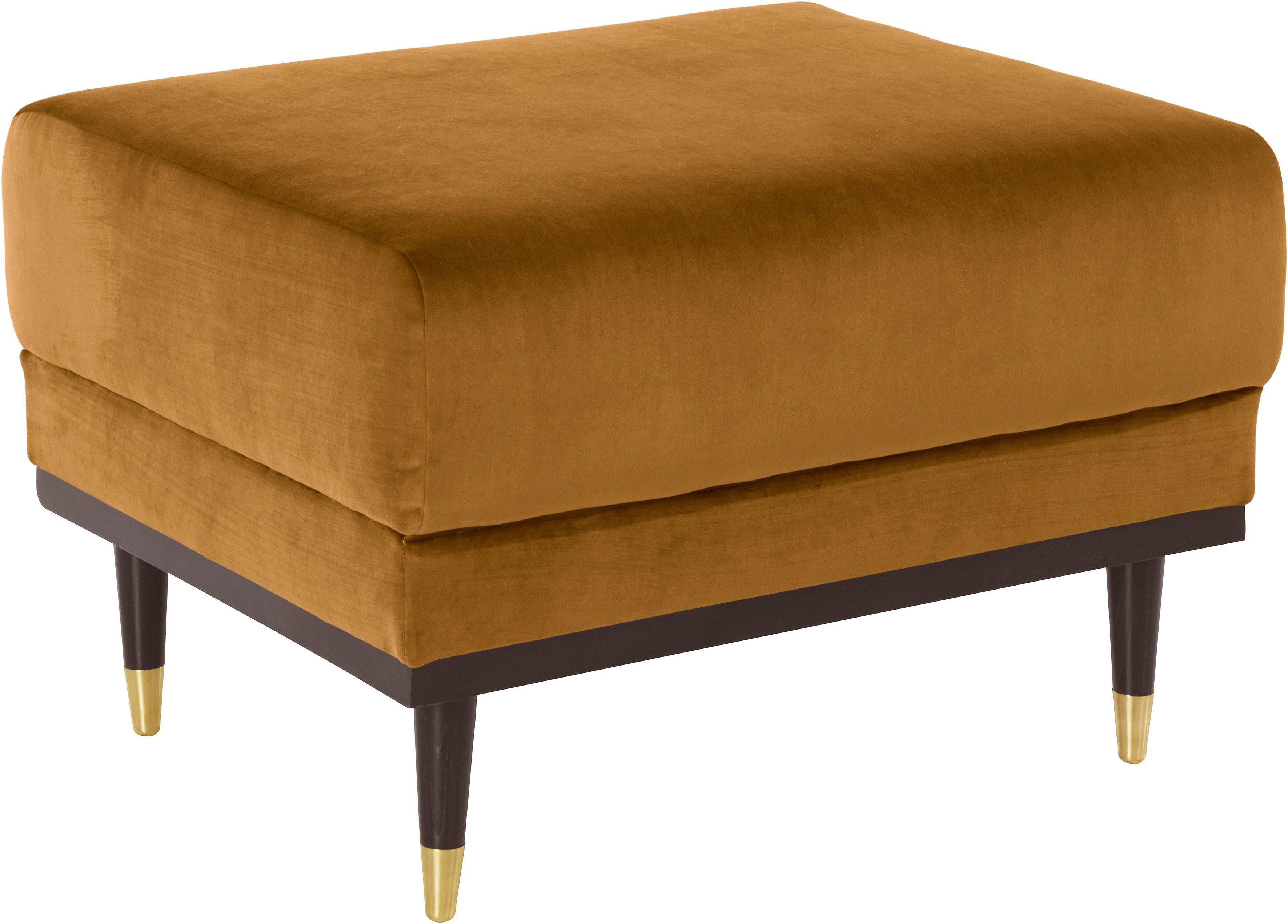 Guido Maria Kretschmer Home&Living Hocker Chamby met houten frame onderaan