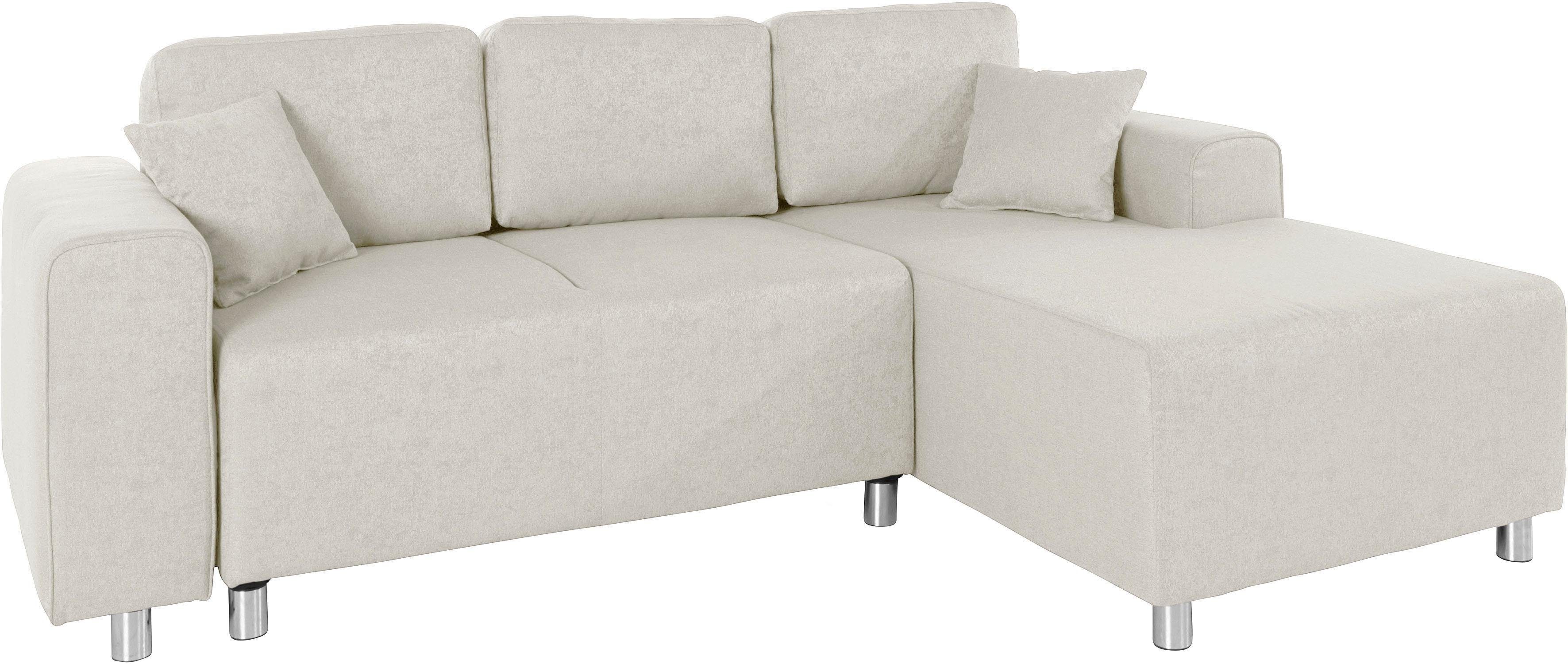 Guido Maria Kretschmer Home&Living Hoekbank Györ L-vorm, optioneel met bedfunctie en bedlade inclusief 2 sierkussens