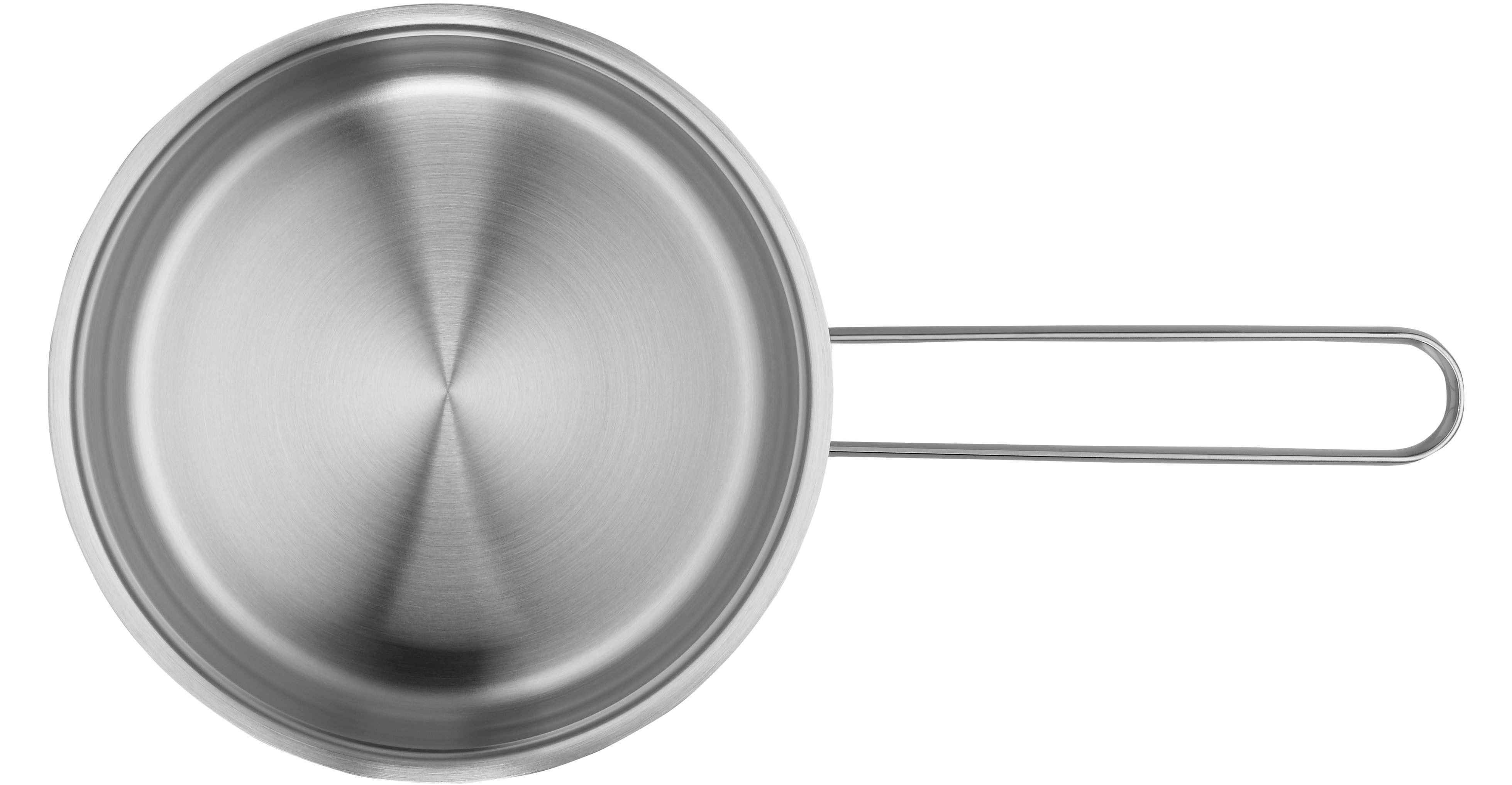 WMF Pannenset Belmonte, met glazen deksels vaatwasmachinebestendig, interne schaalverdeling, geschikt voor alle soorten fornuizen (set, 9-delig)