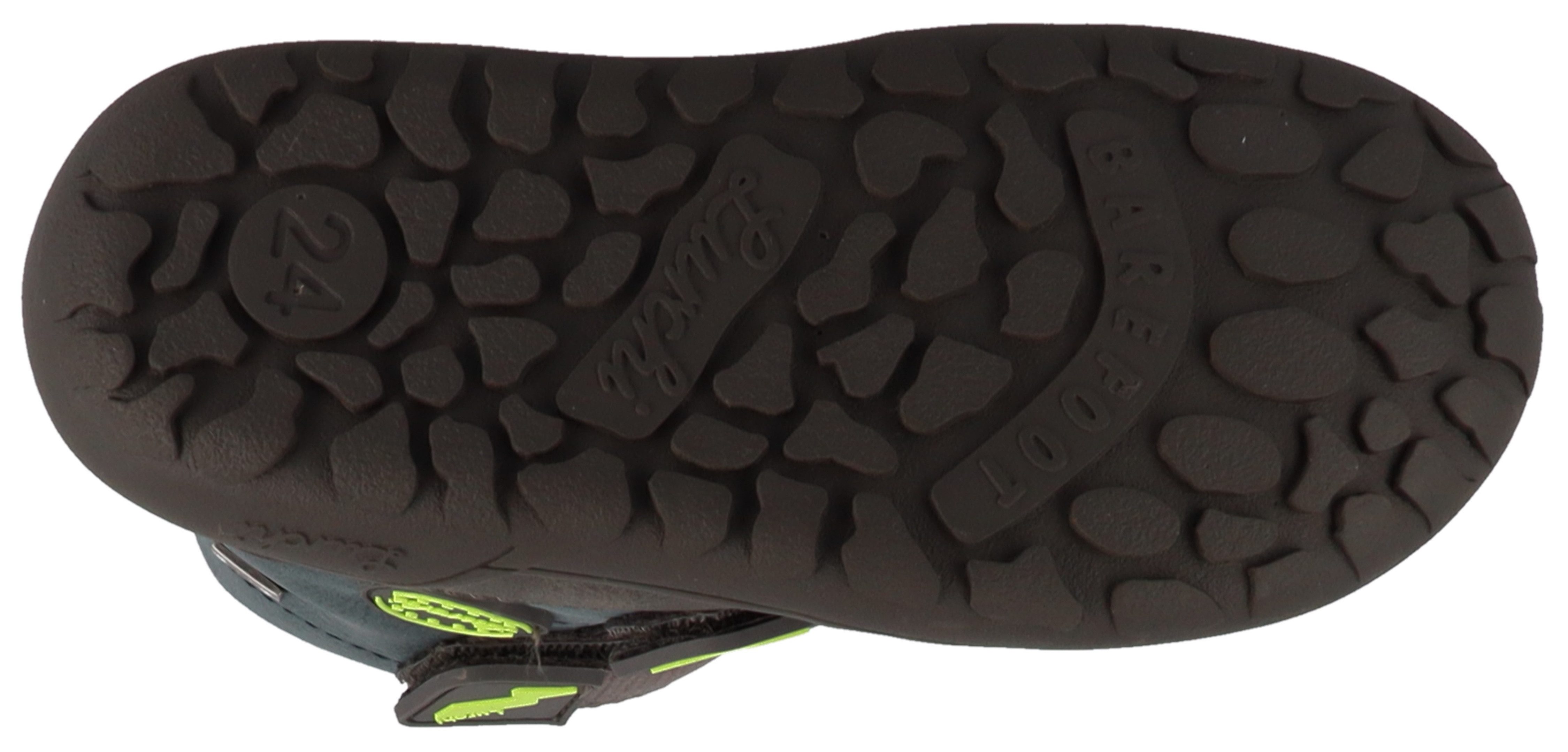 Lurchi Barefootschoenen Jimmy Barefoot TEX Klittenbandboots met TEX, maatsjabloon om te downloaden
