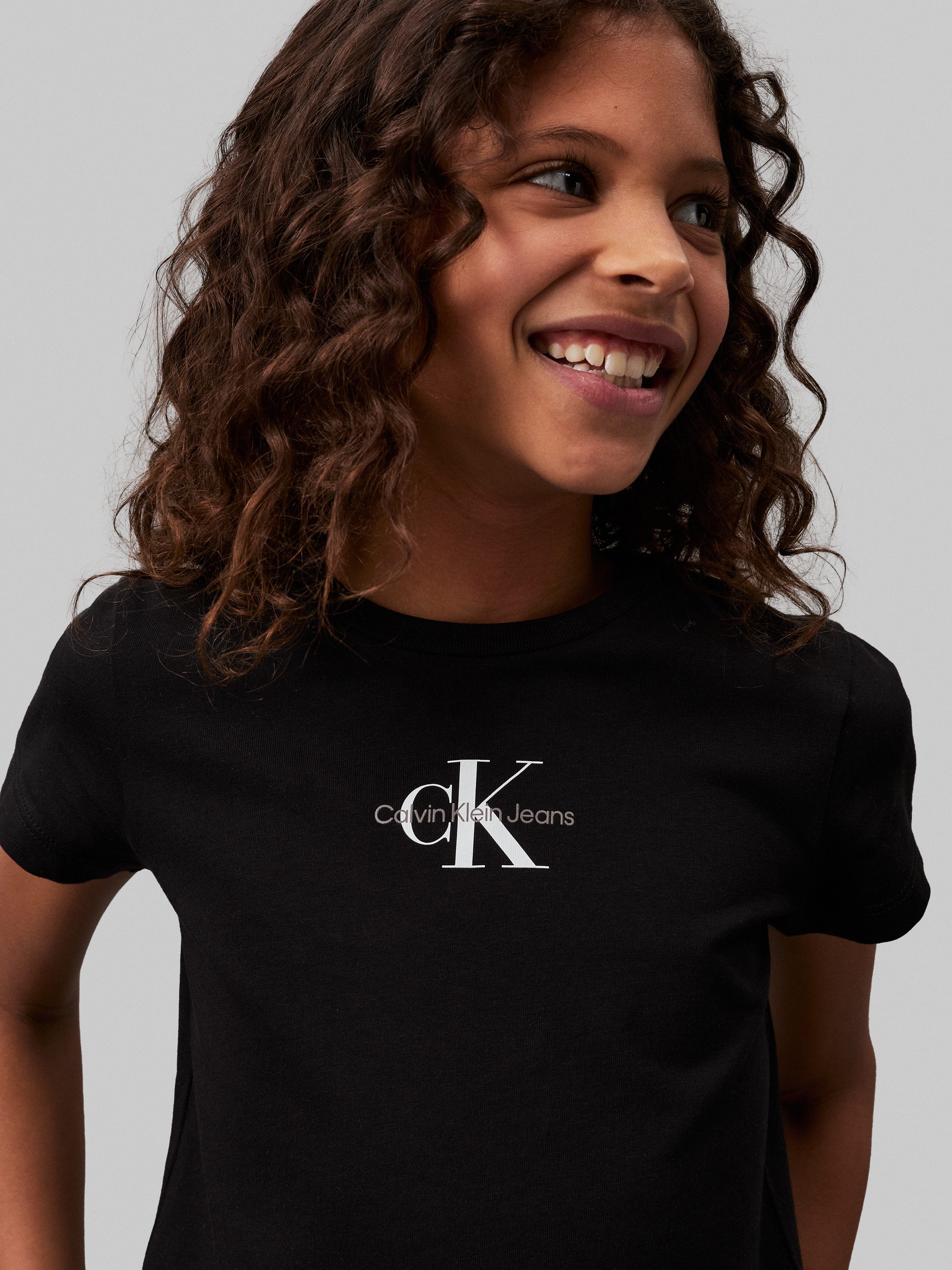 Calvin Klein T-shirt MICRO MONOGRAM TOP voor kinderen tot 16 jaar